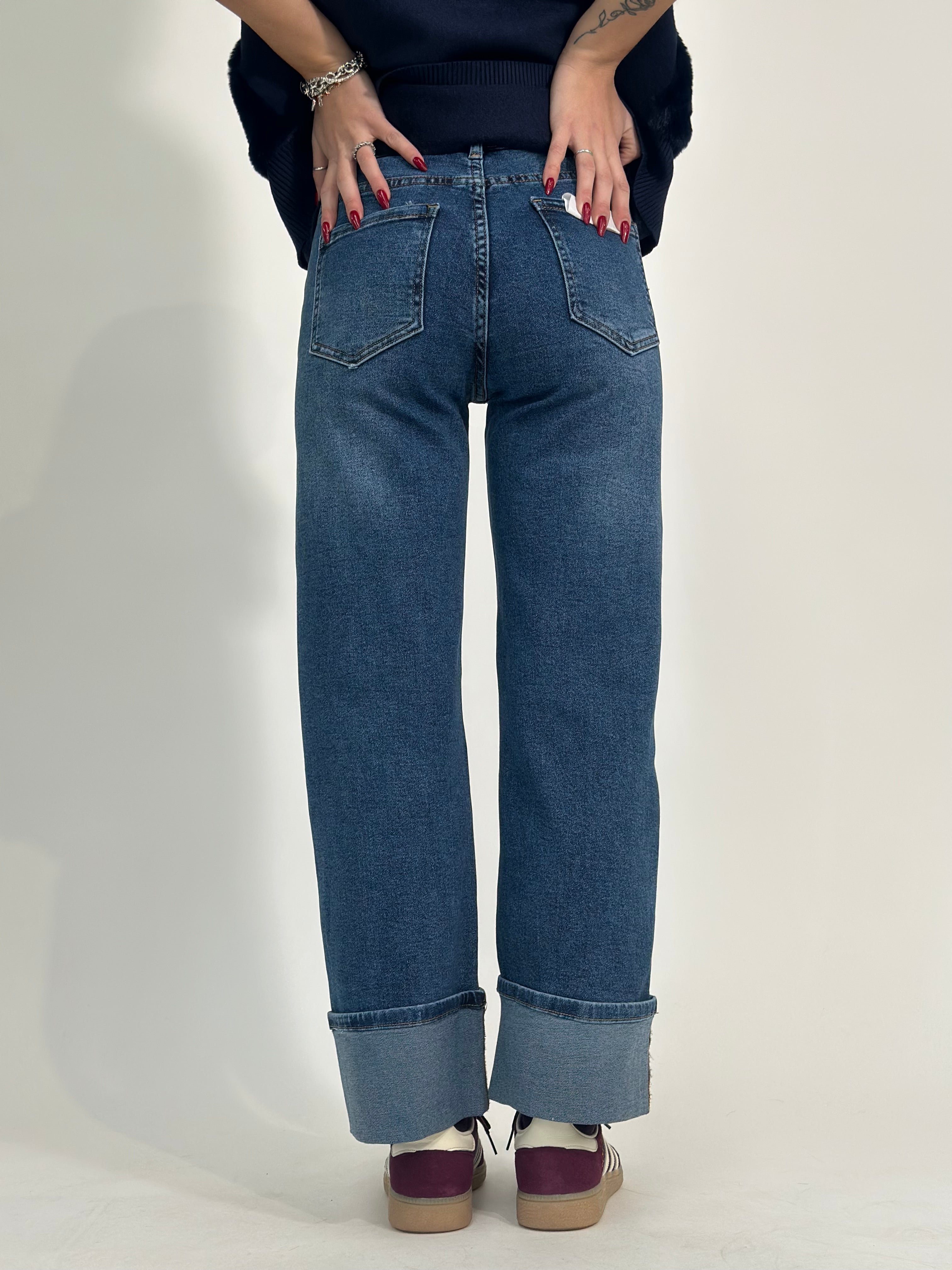 Jeans risvolto JH9038