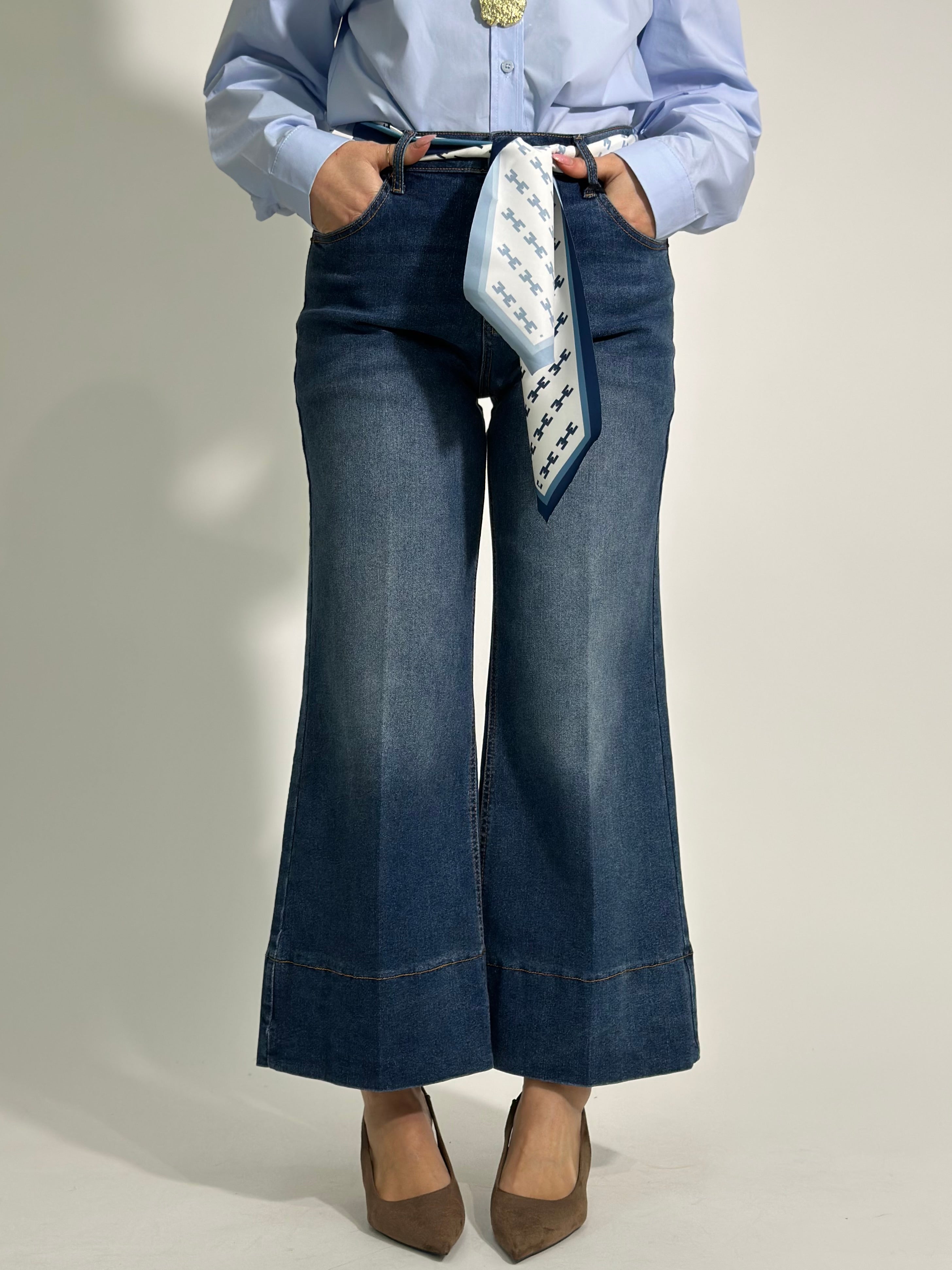 Jeans gaucho fusciacca 2519