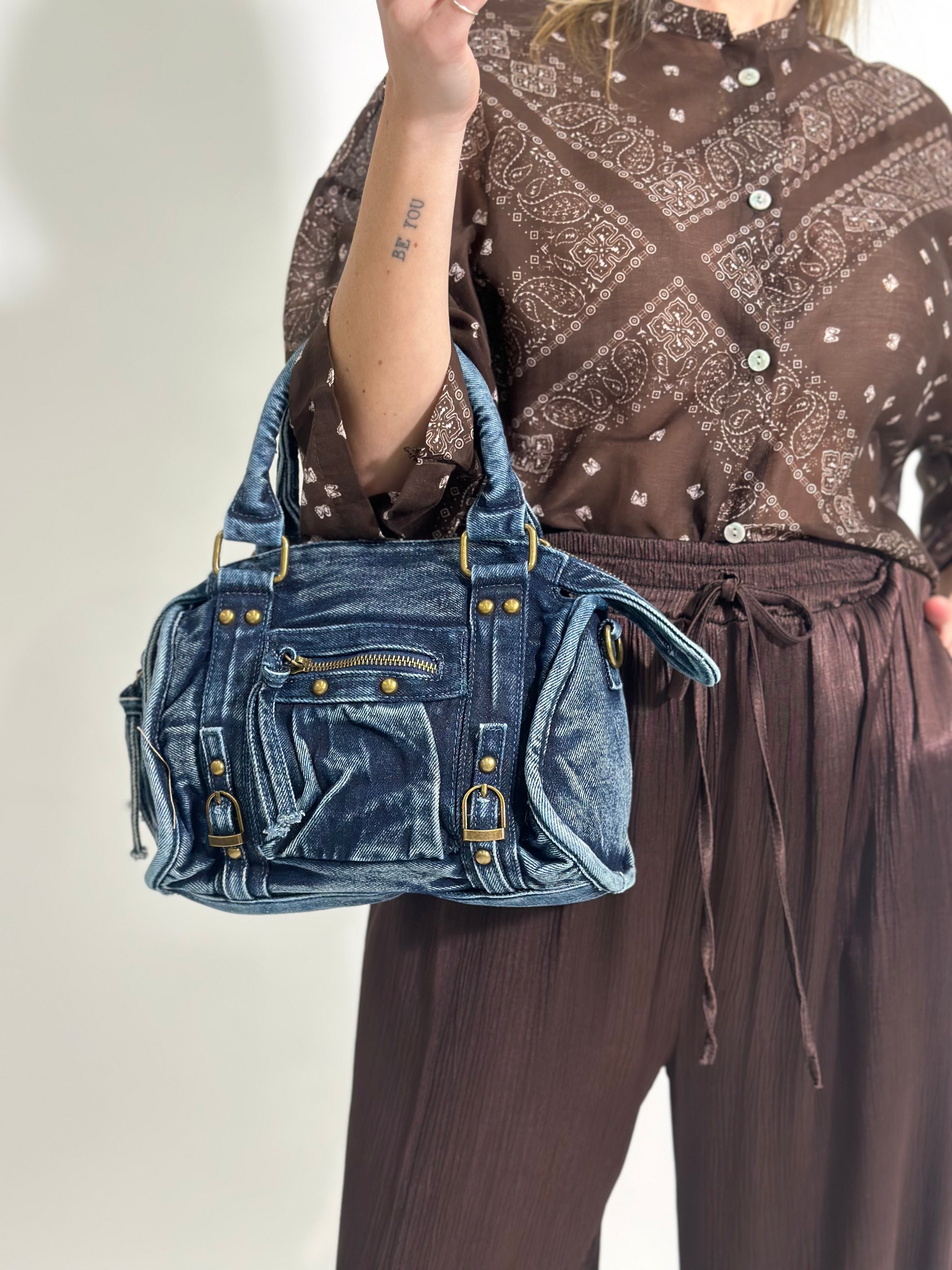 Borsa jeans 9780 AZZURRO