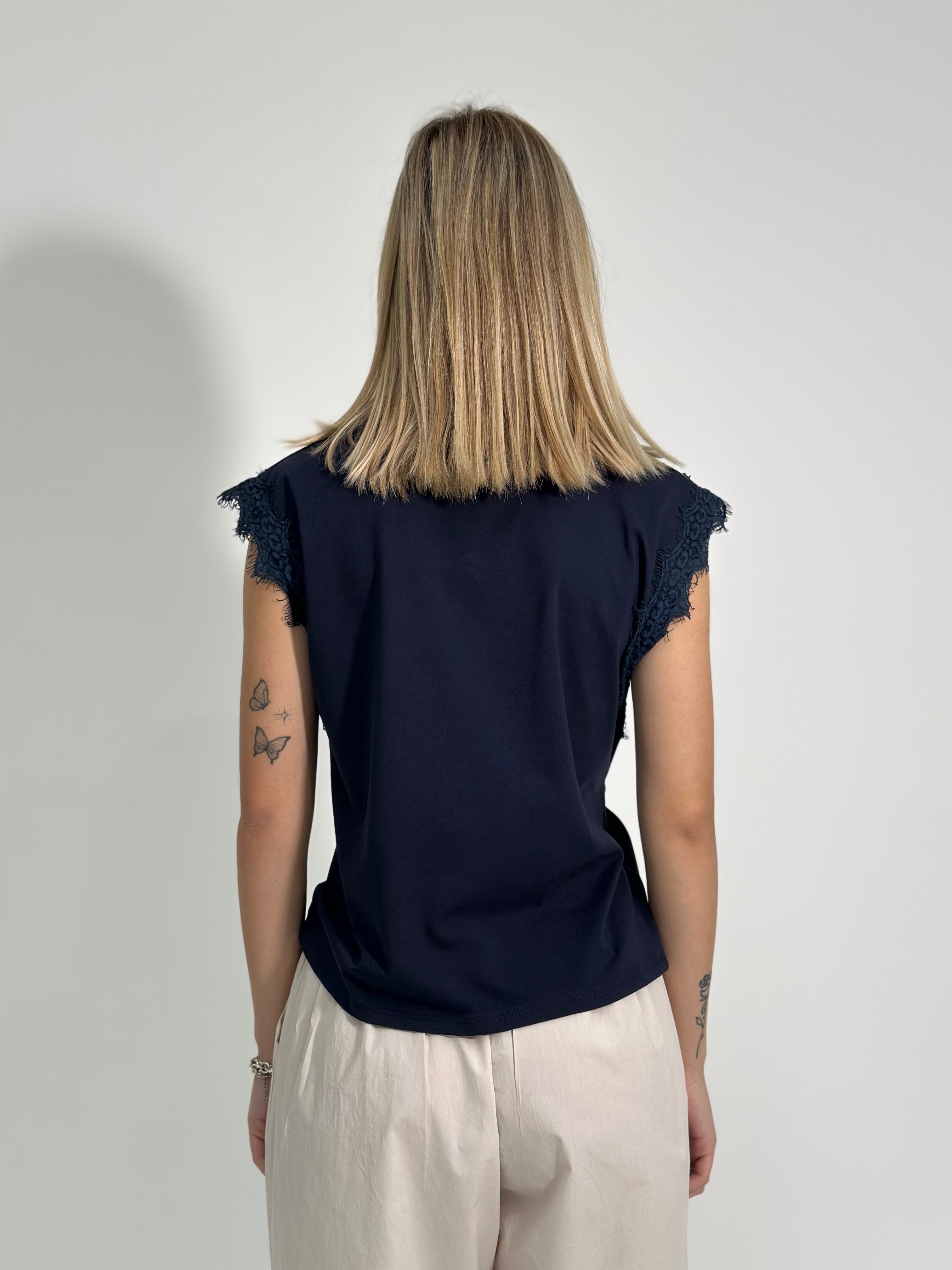 Maglia fiocco pizzo 8388