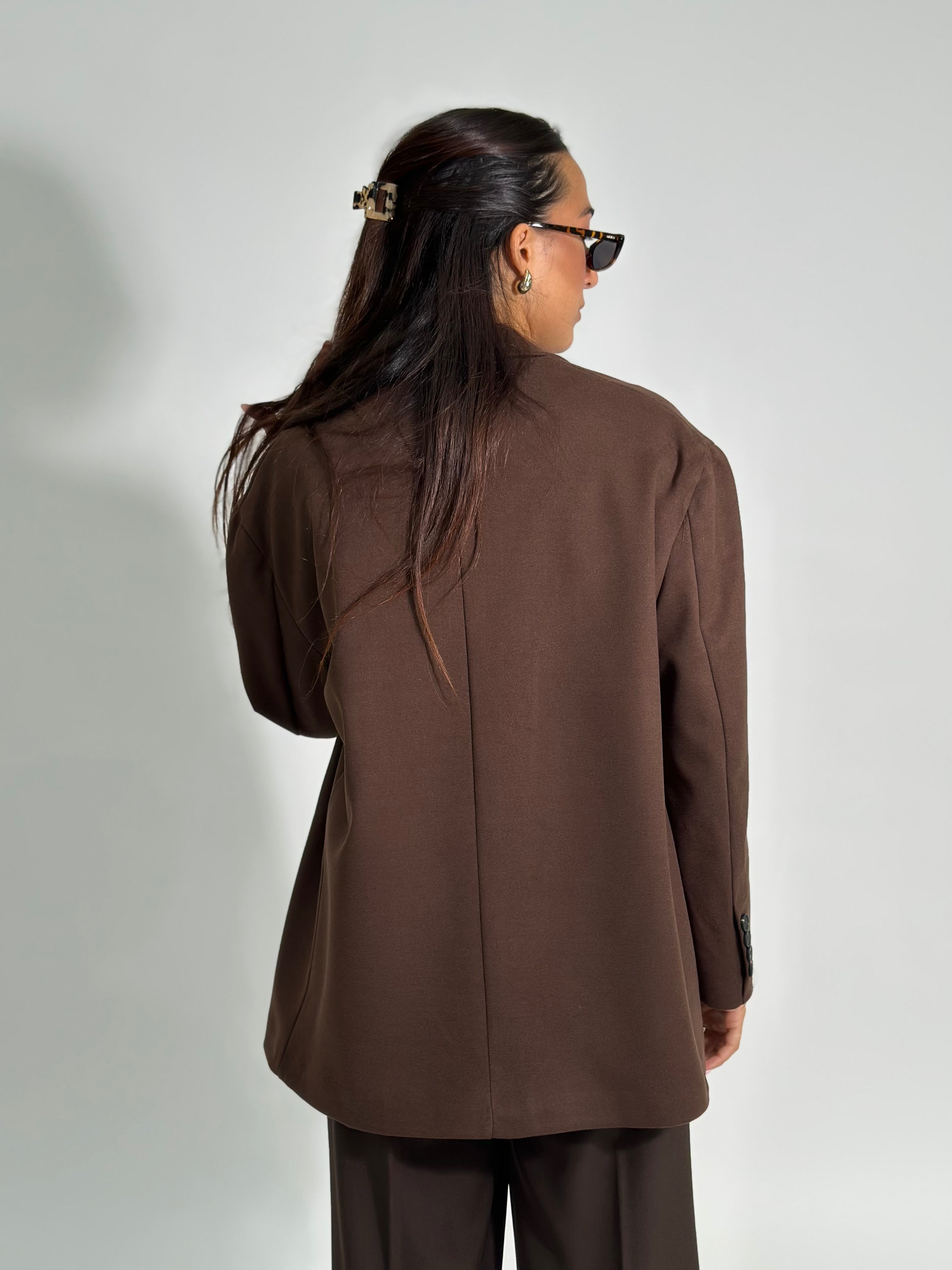 Giacca over 24371D MARRONE