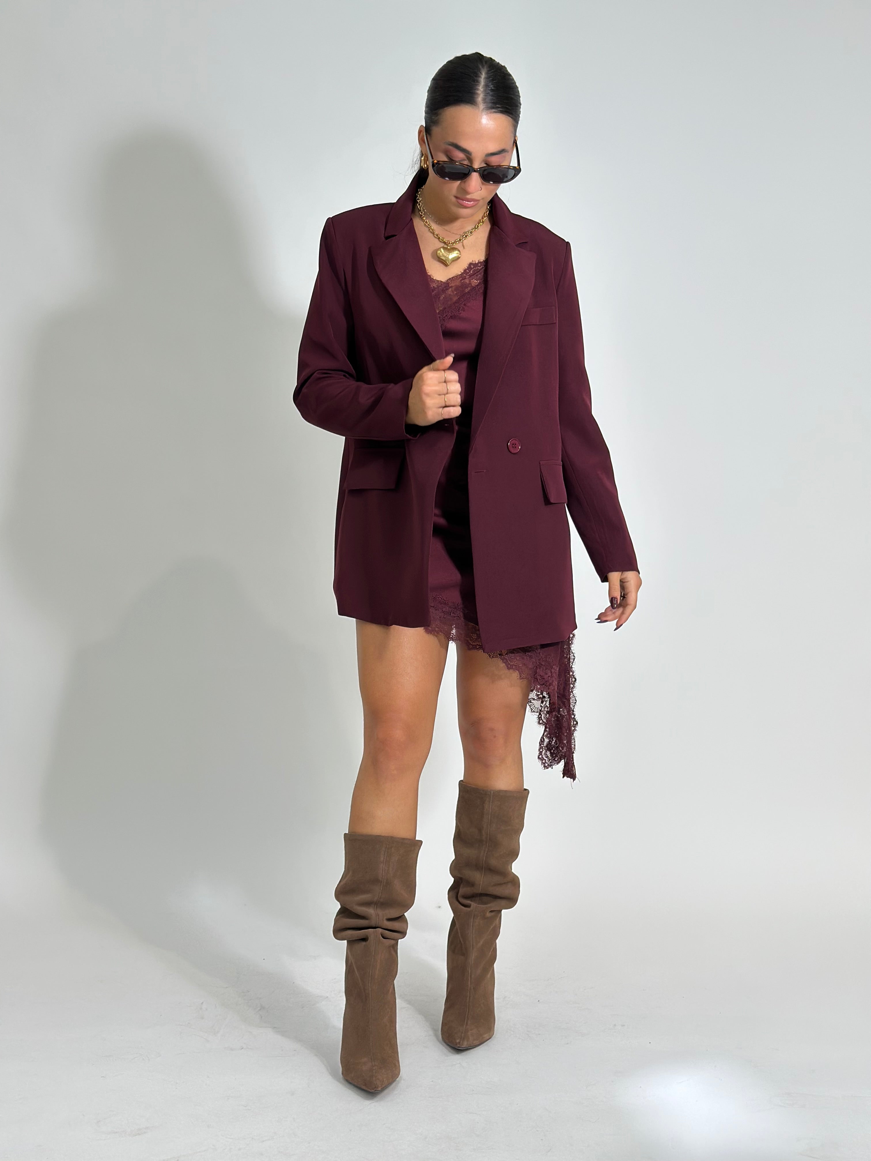 Giacca doppio petto 2412 BURGUNDY