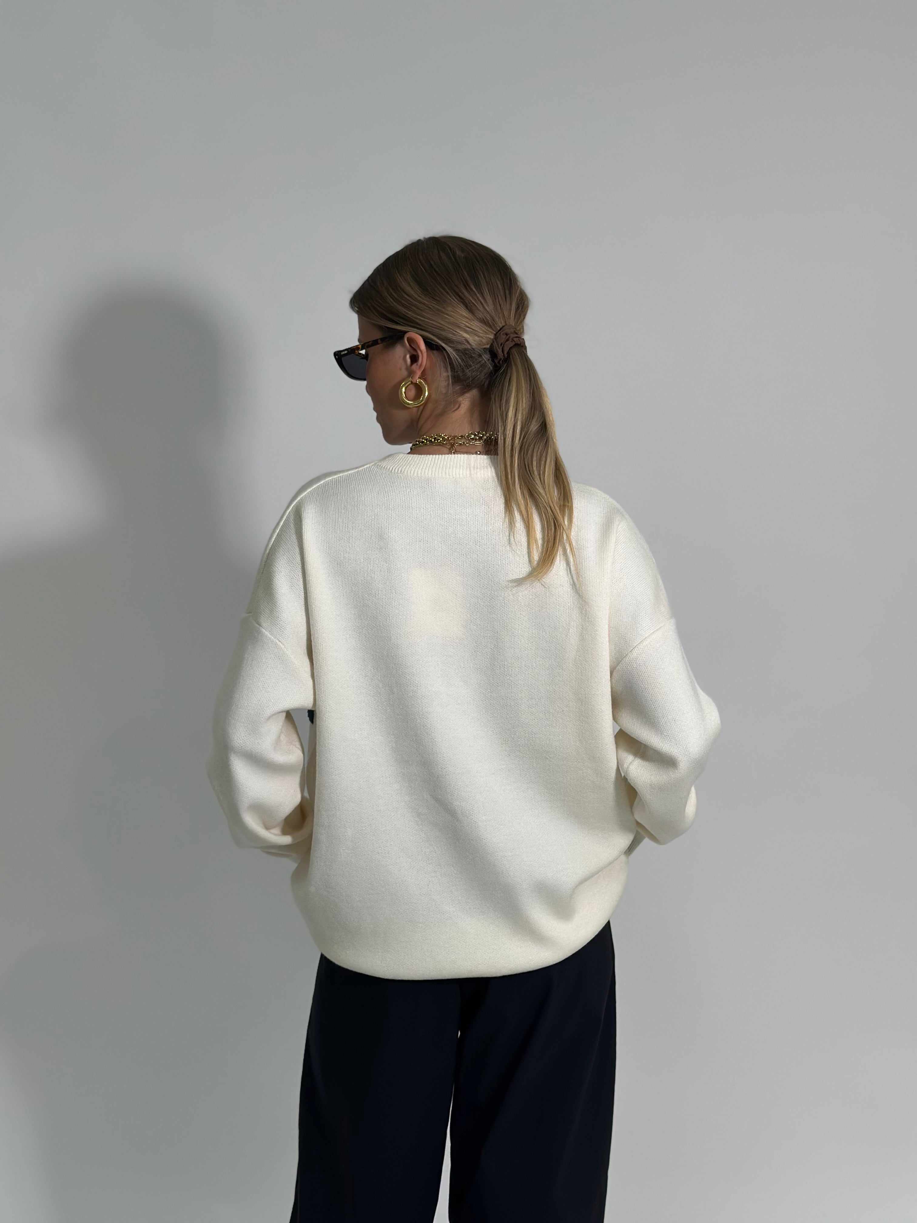Maglia NY S11127 PANNA