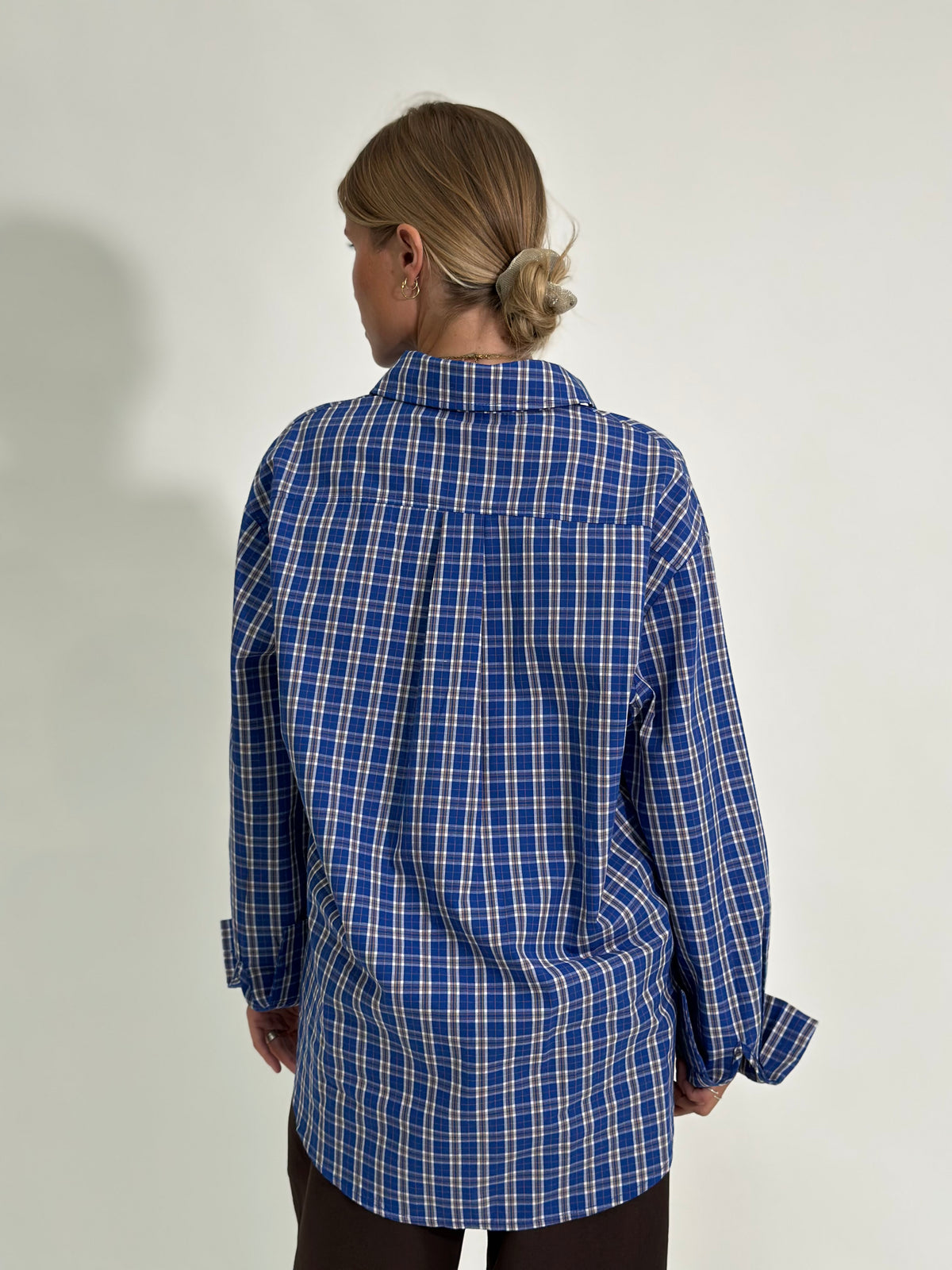 Camicia Madras 17299 blu