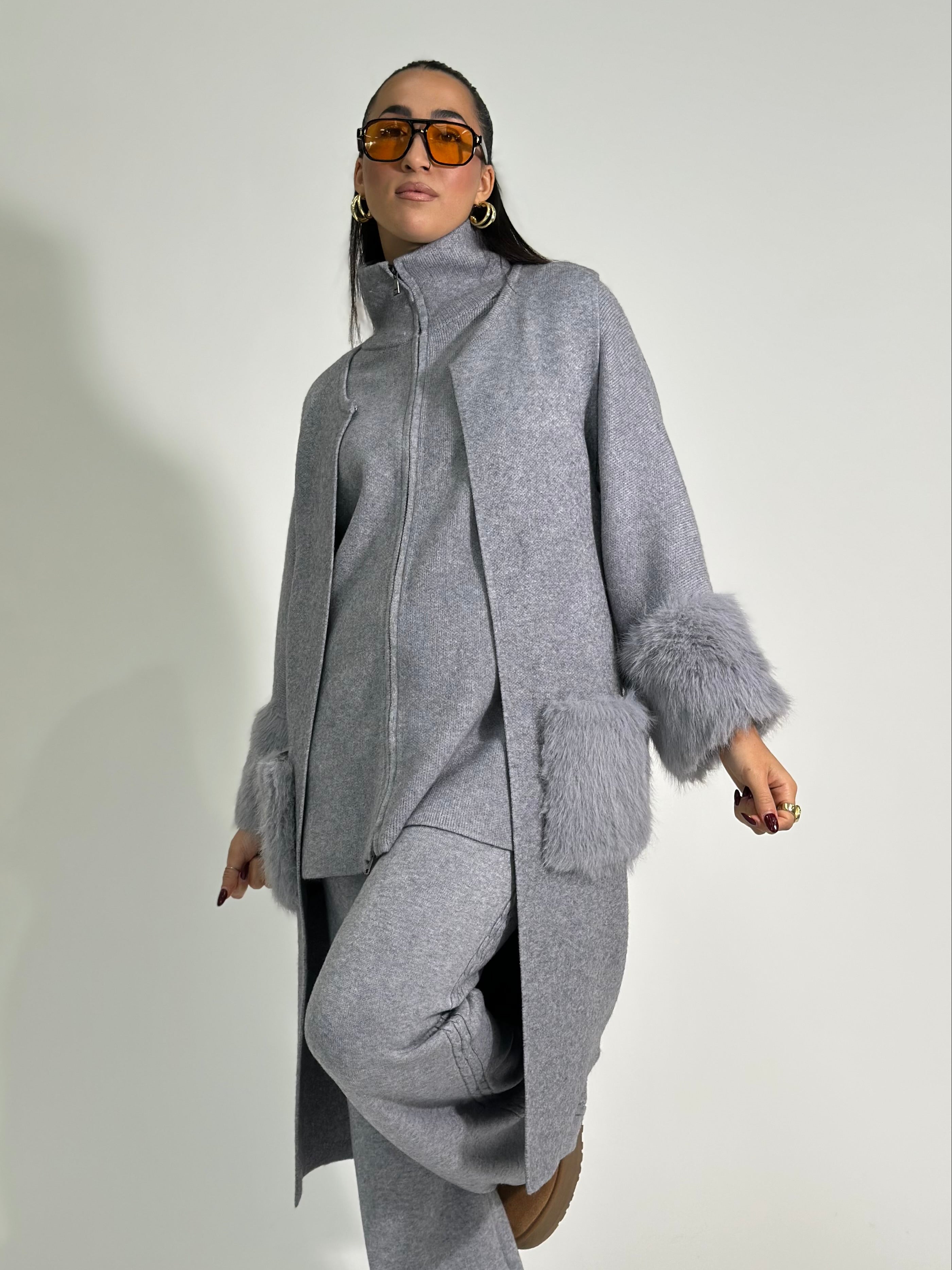 Gilet tasche C689 GRIGIO