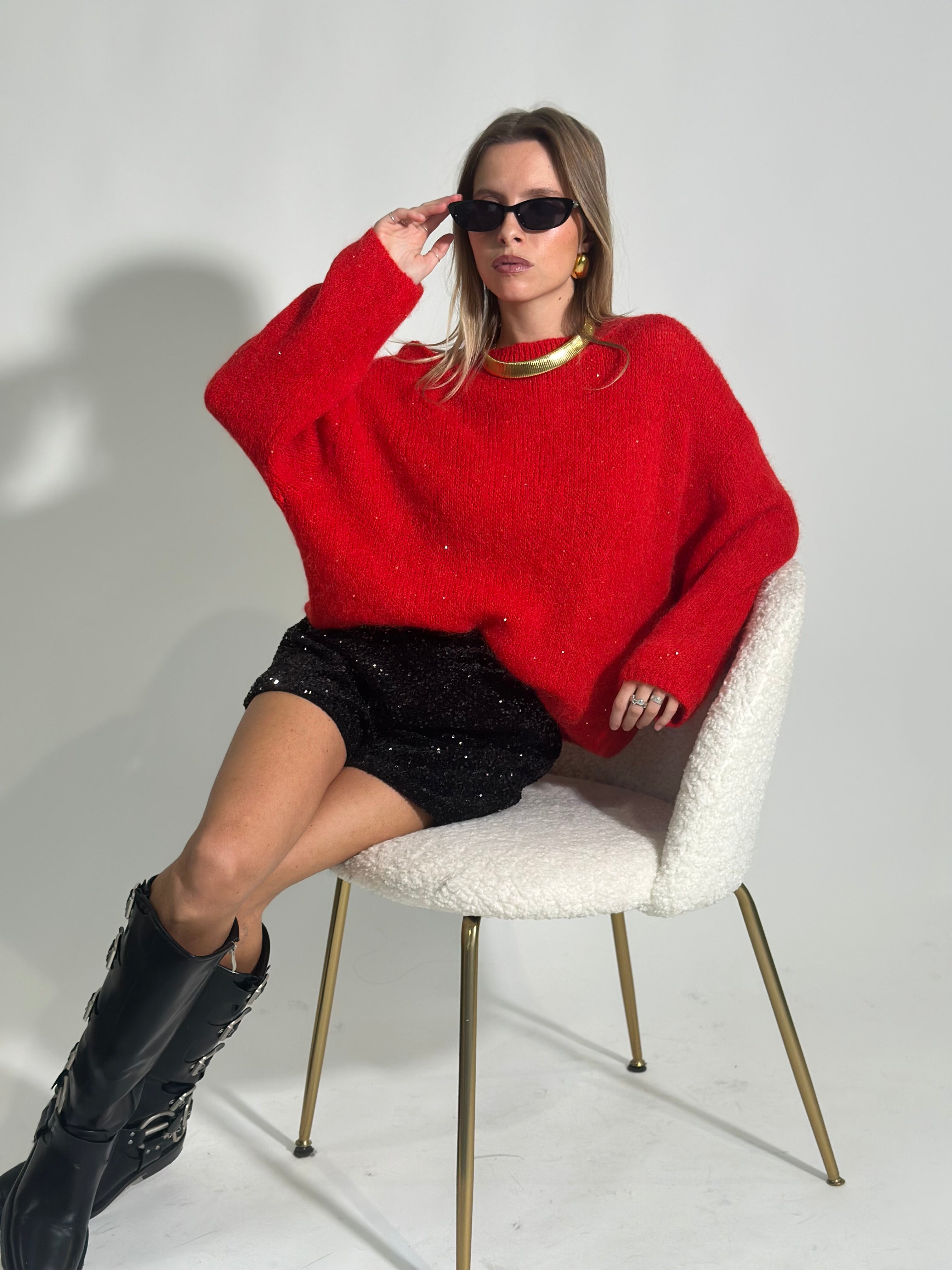 Maglia alpaca paillettes 5249