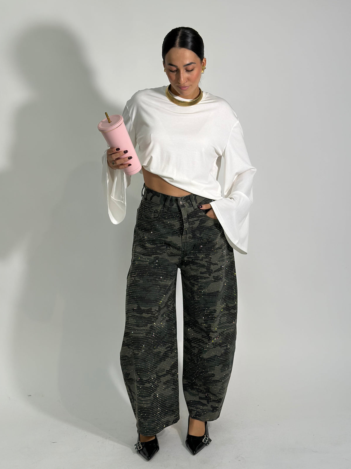 Pantalone camouflage brillantino 5559