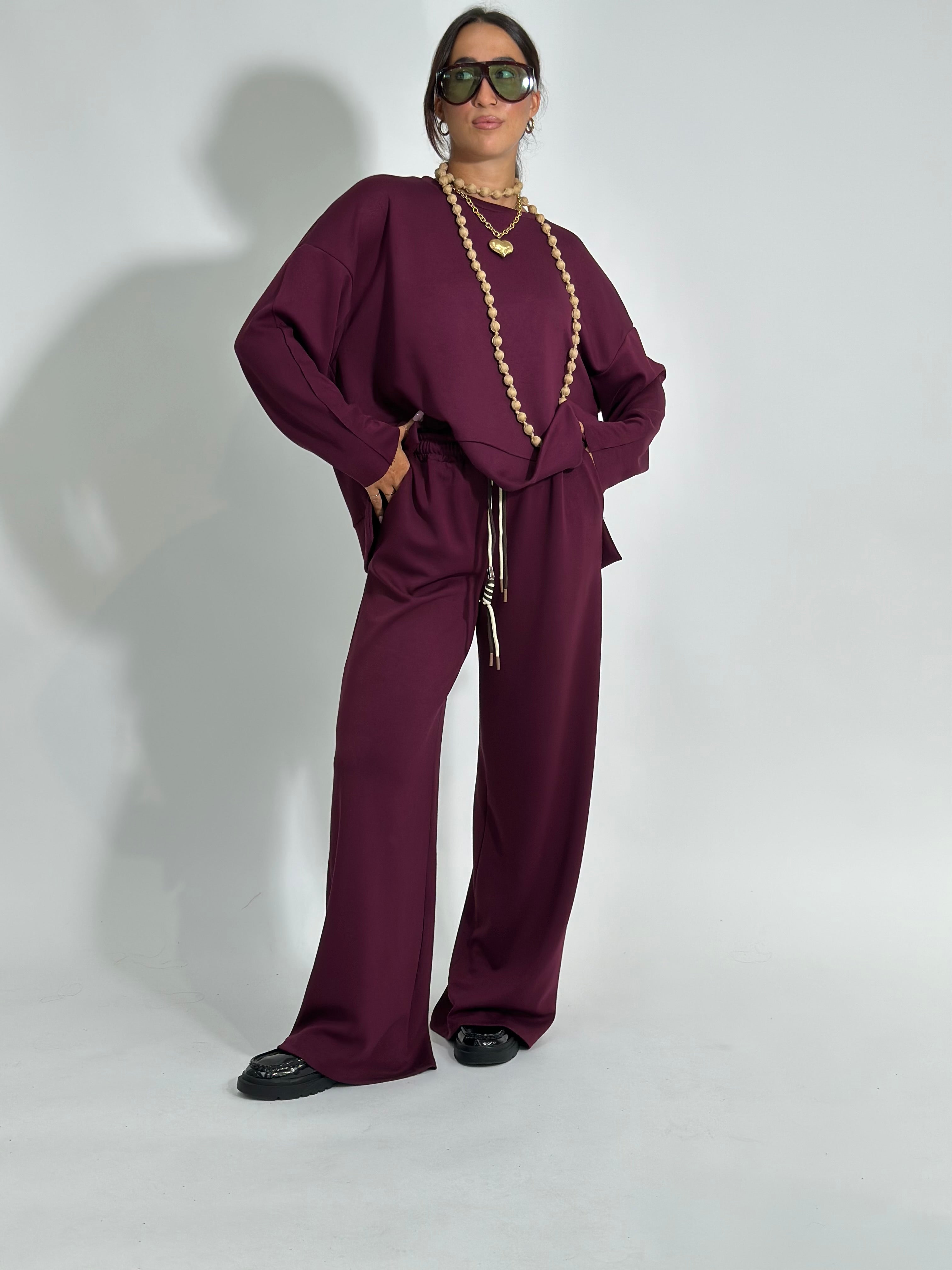 Pantalone culisse 25413 BORDO'