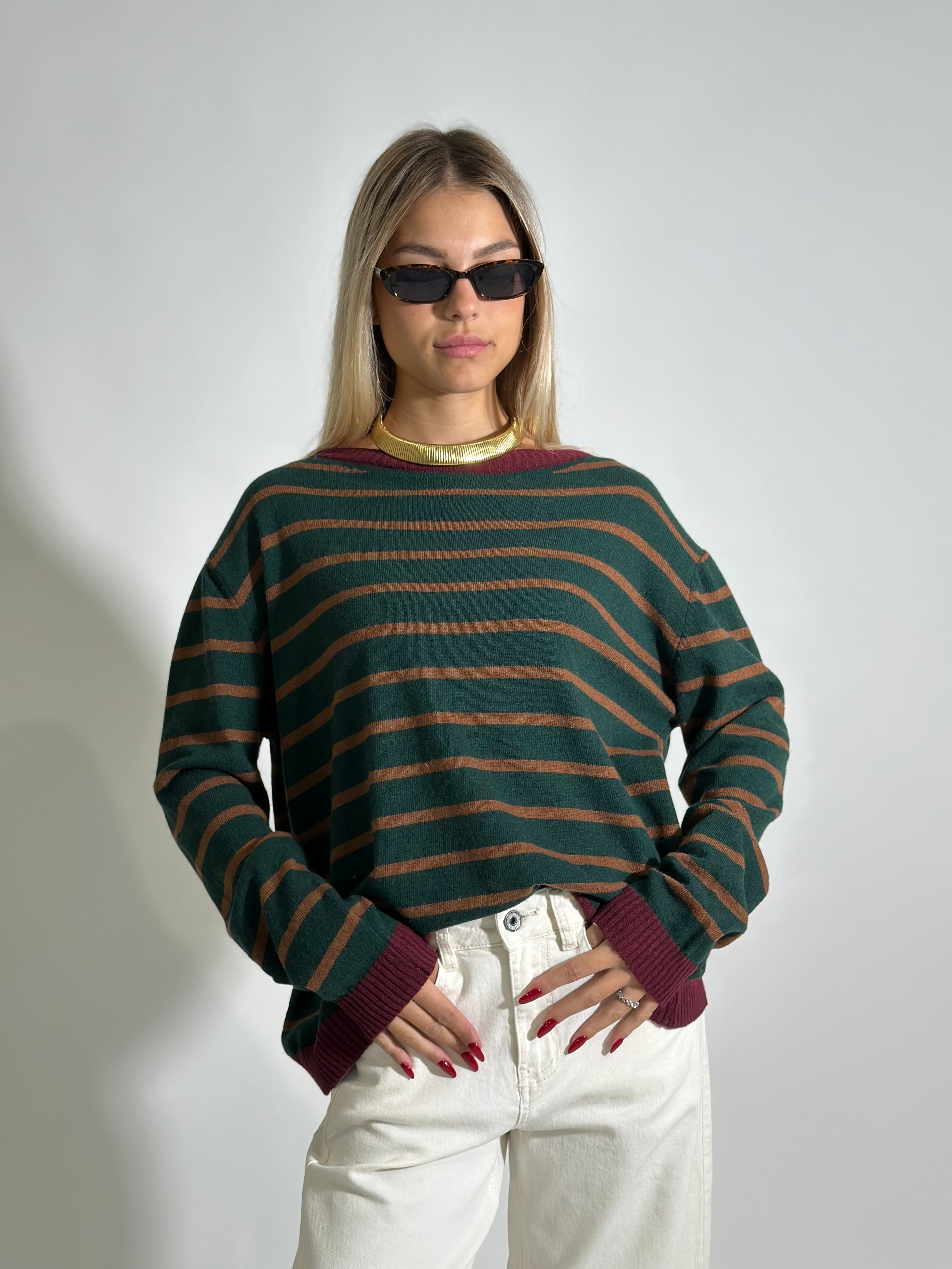 Maglia Cashmere blend 10207 VERDE