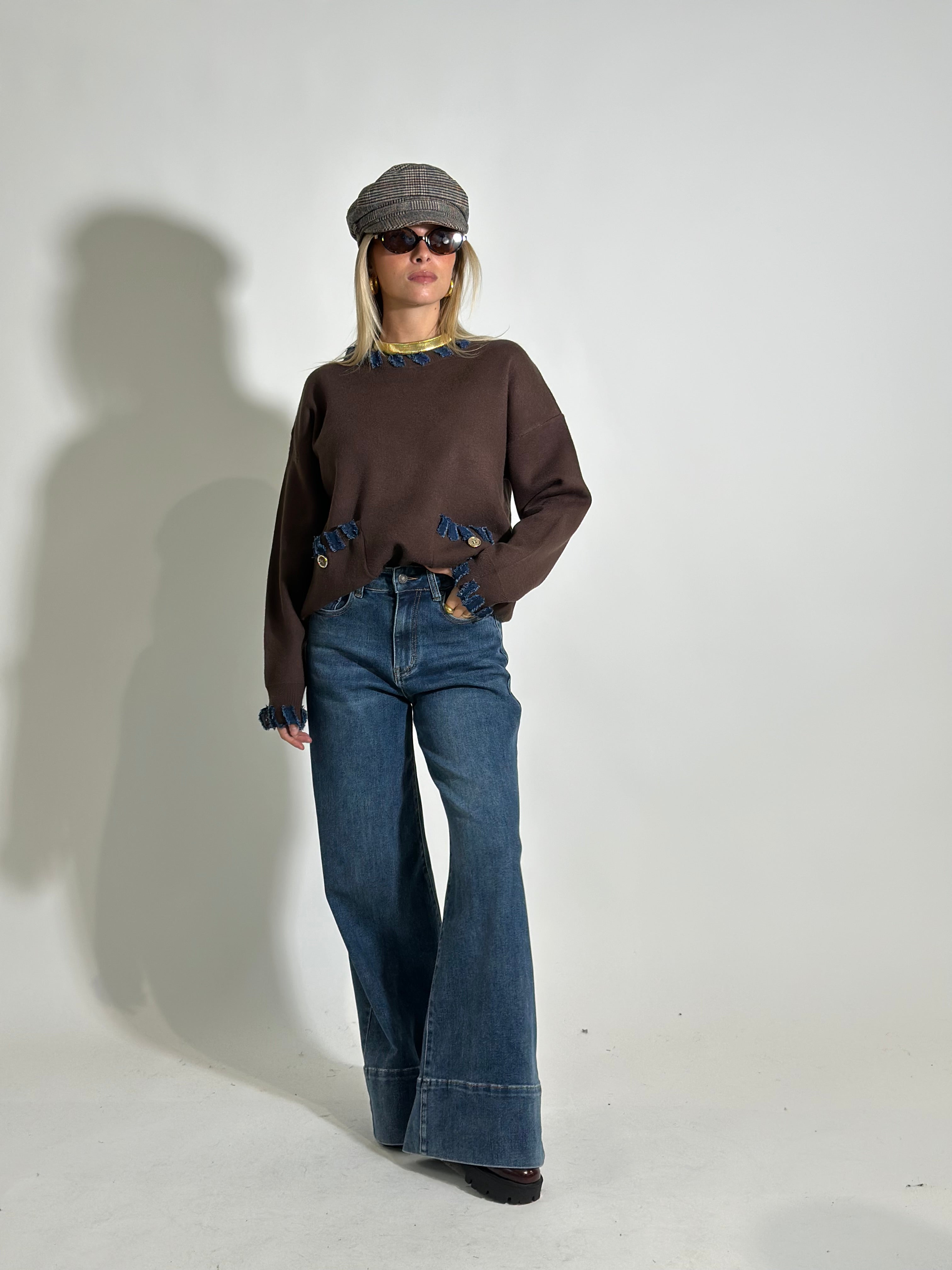 Jeans risvolto P281-1