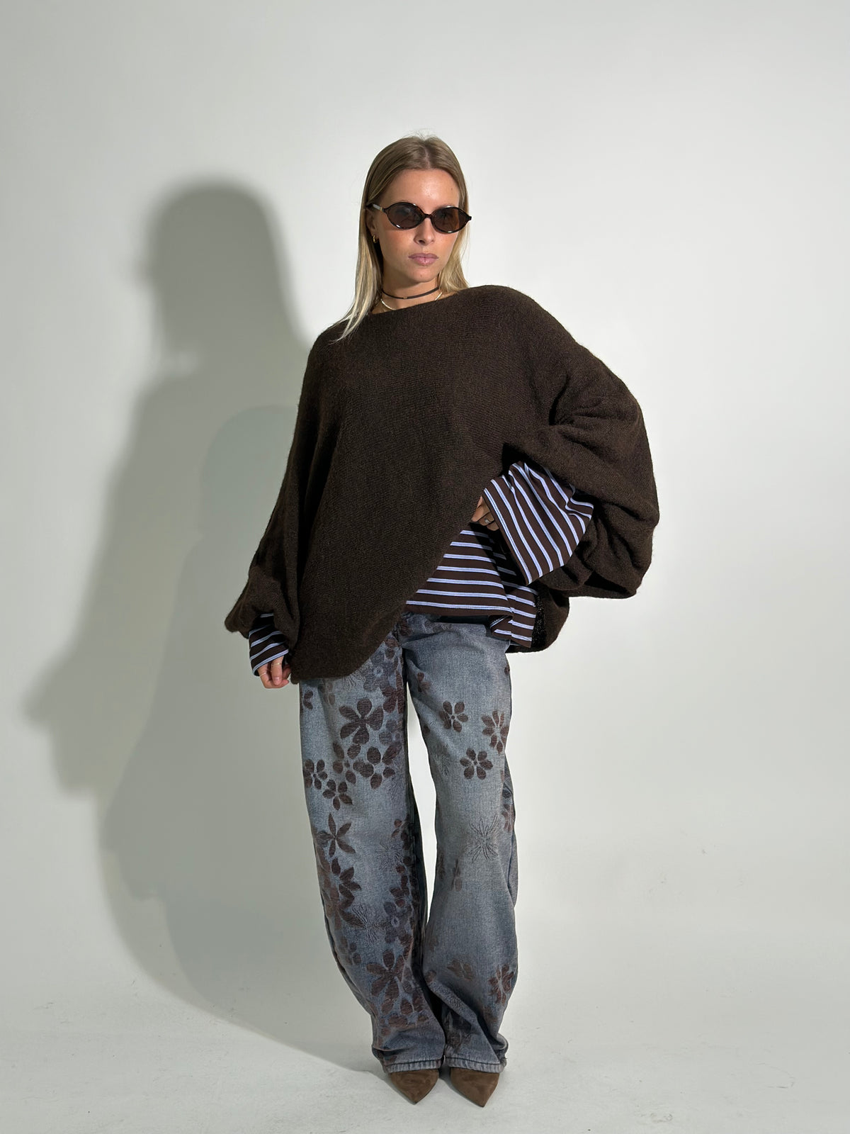 Jeans floccato margherita 5478