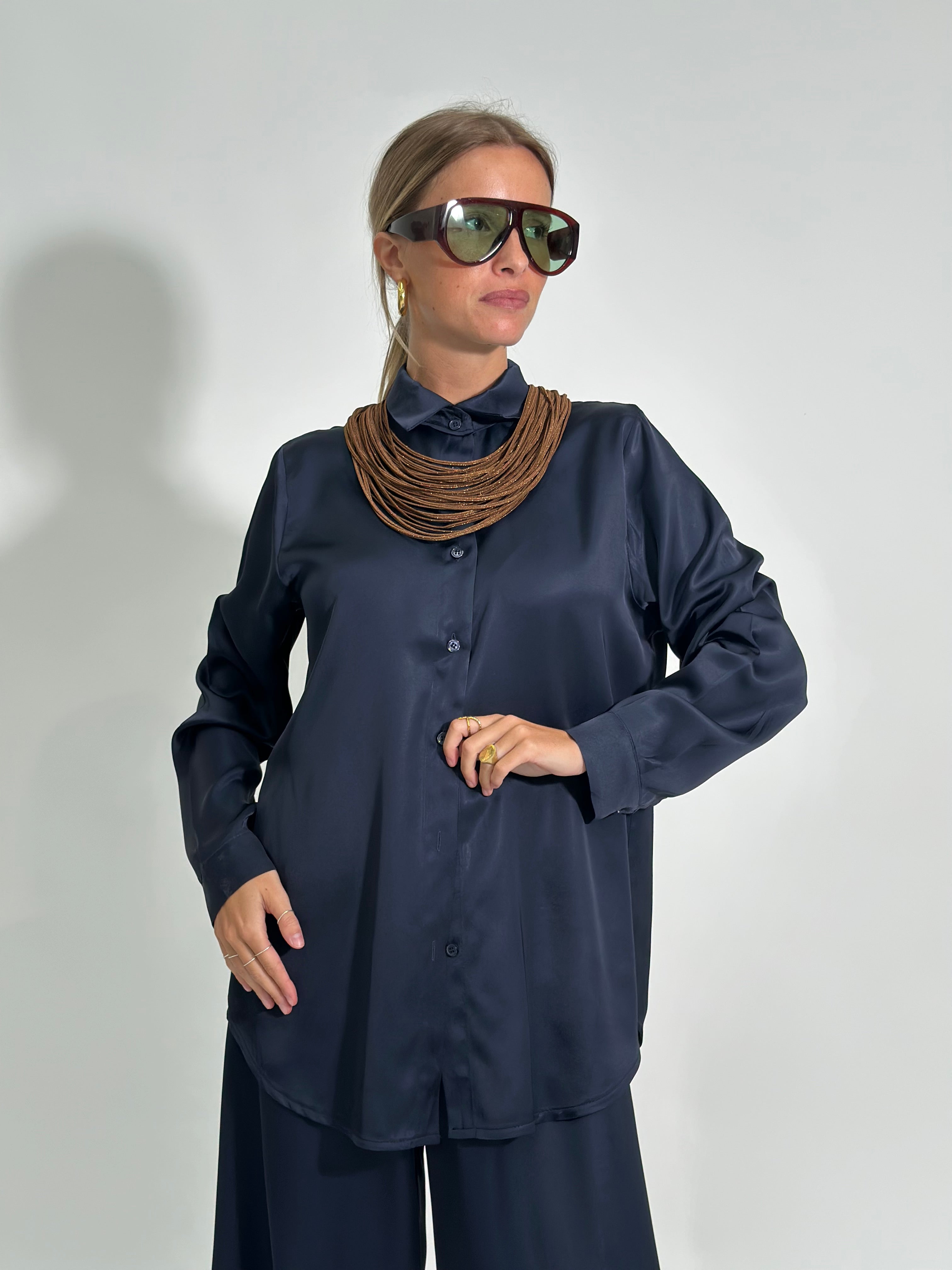 Camicia fluida 1081 BLU