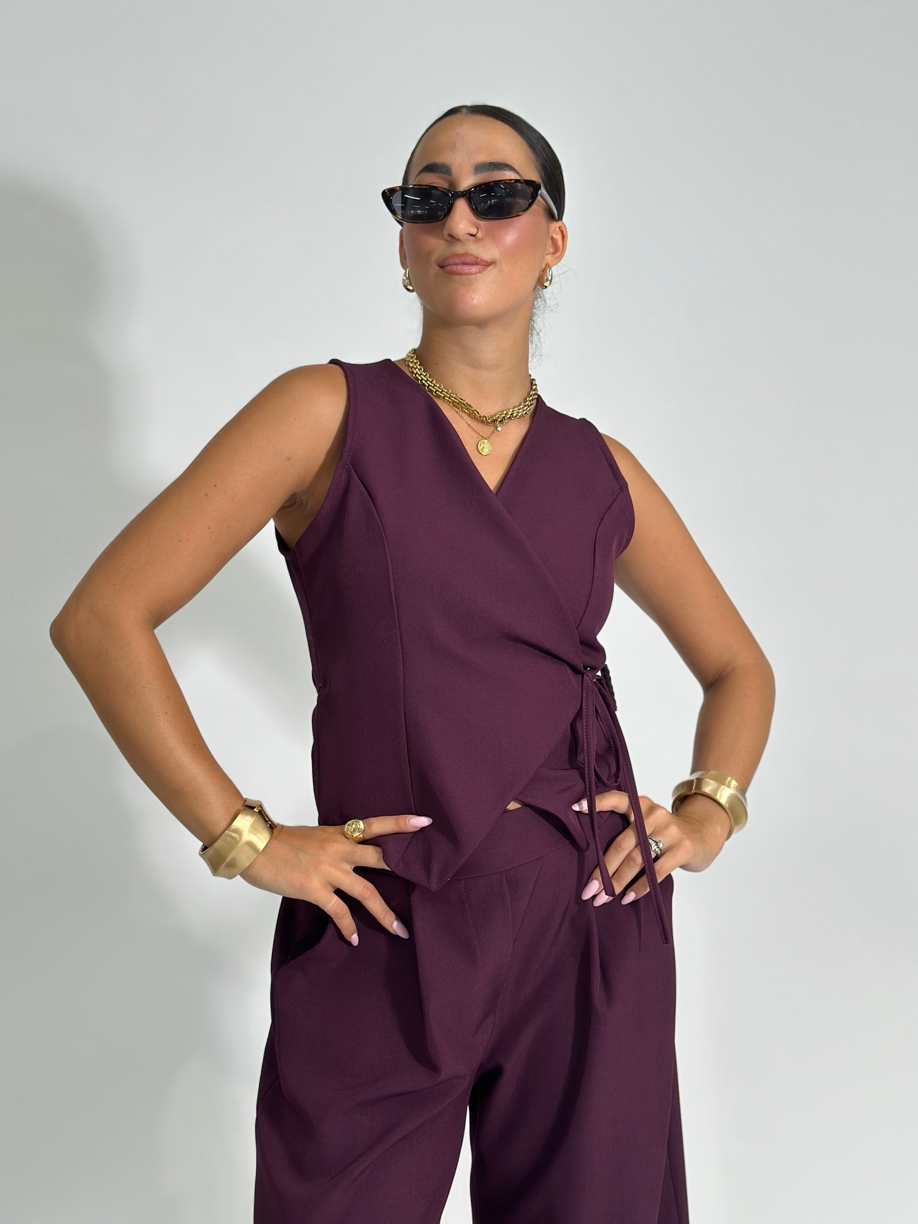 Completo gilet 5181 BURGUNDY