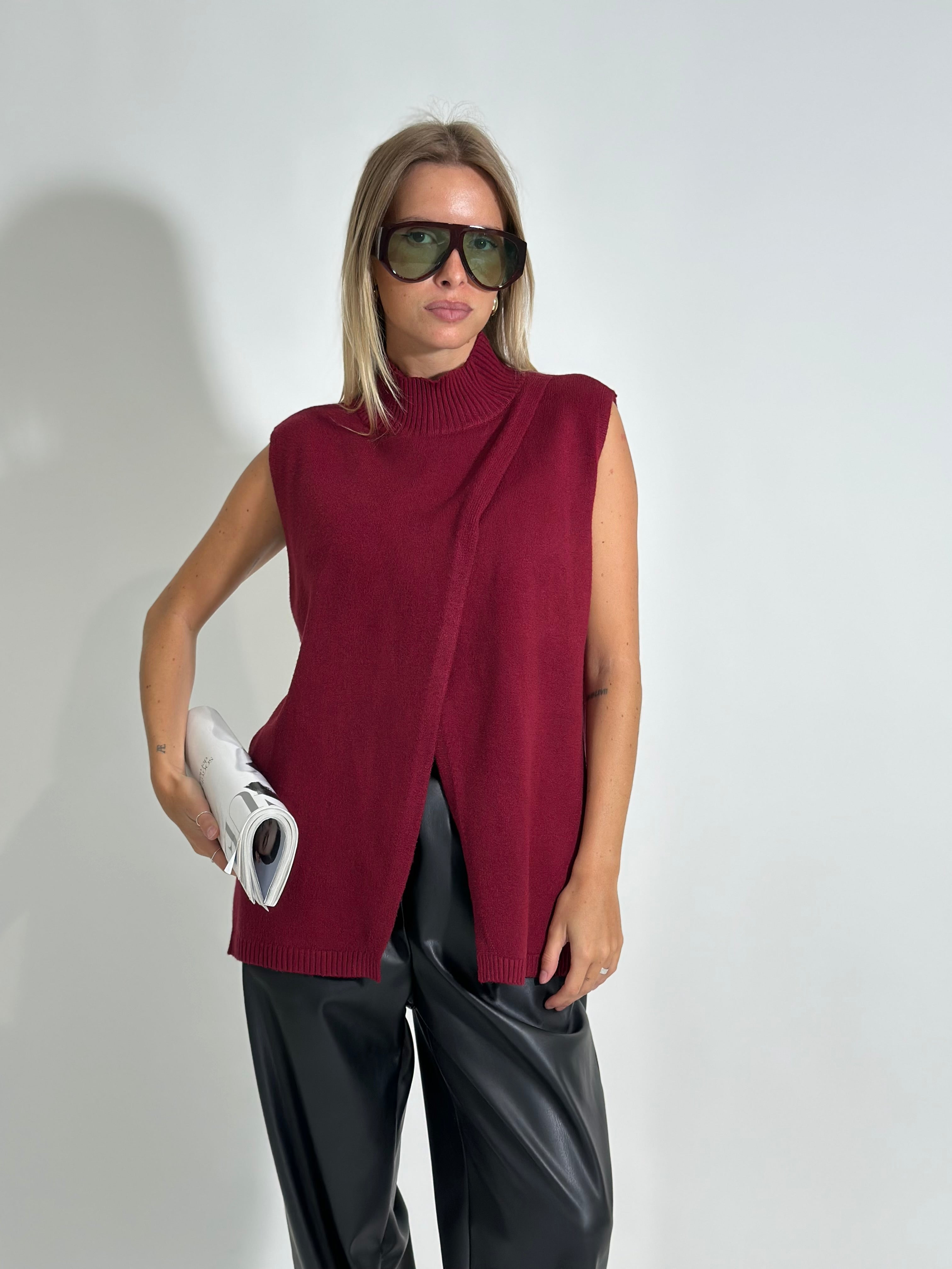 Gilet ZS5373 BURGUNDY