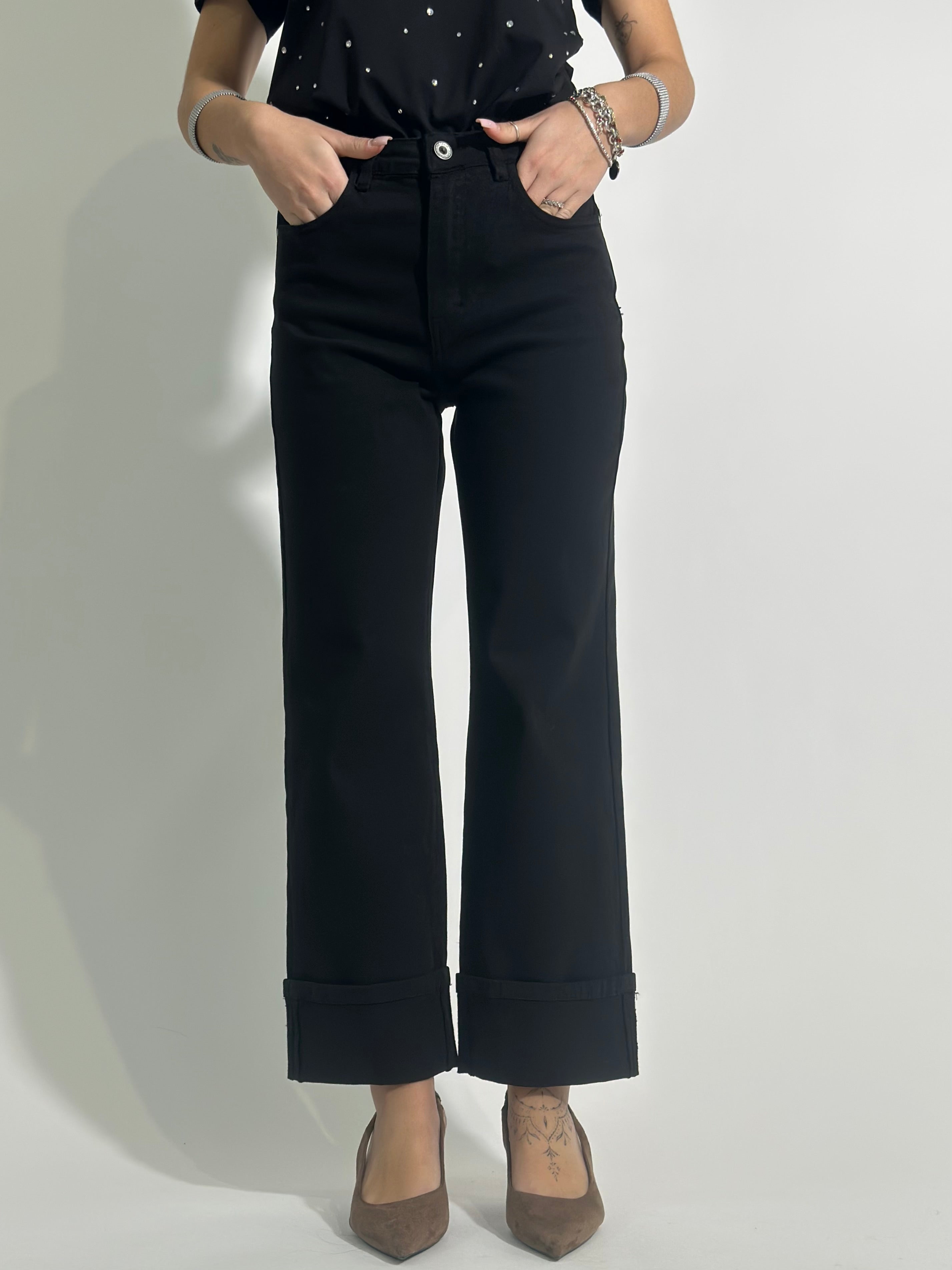 Jeans denim colorato 1383 NERO