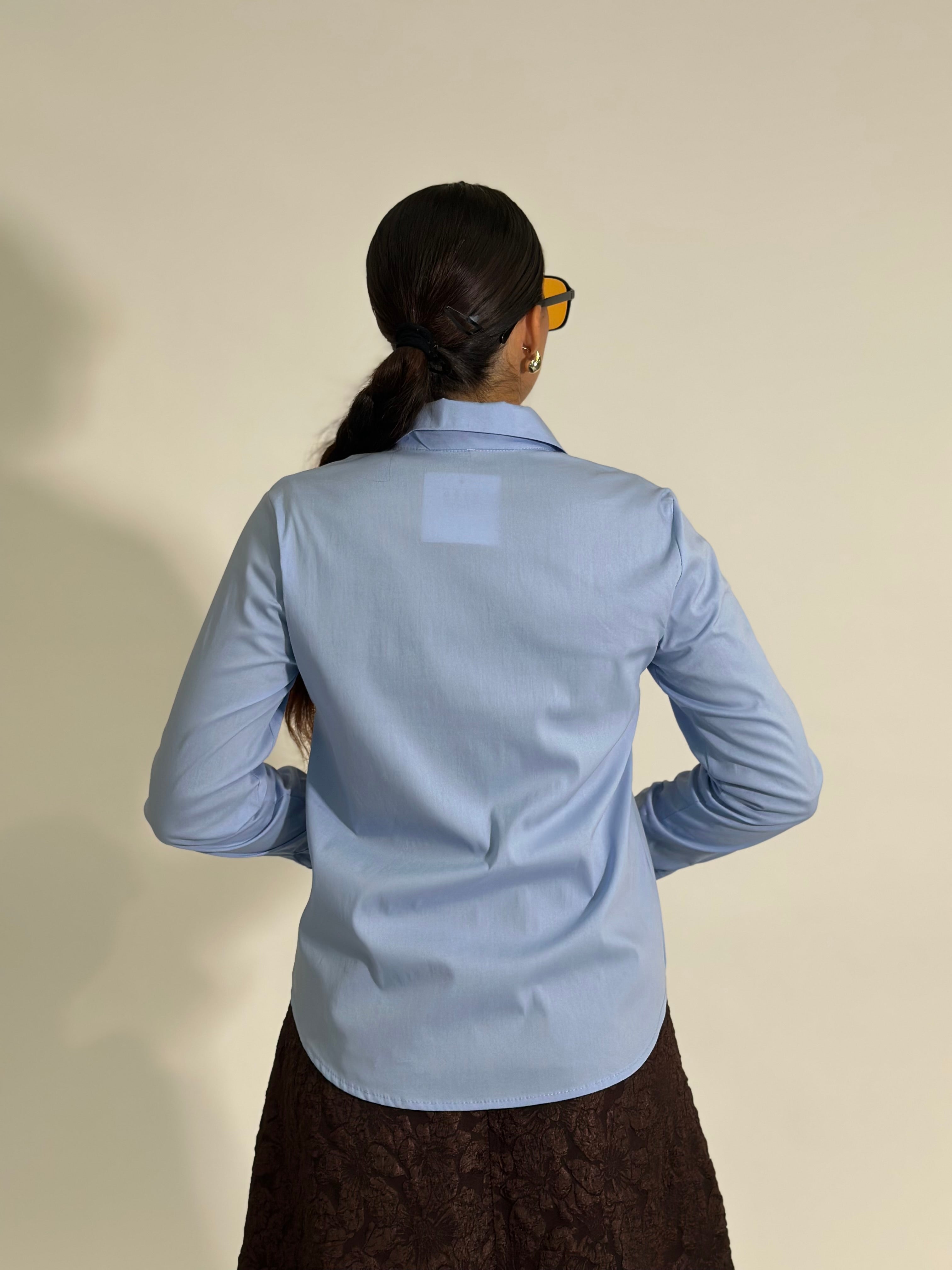 Camicia popeline 5017 AZZURRO