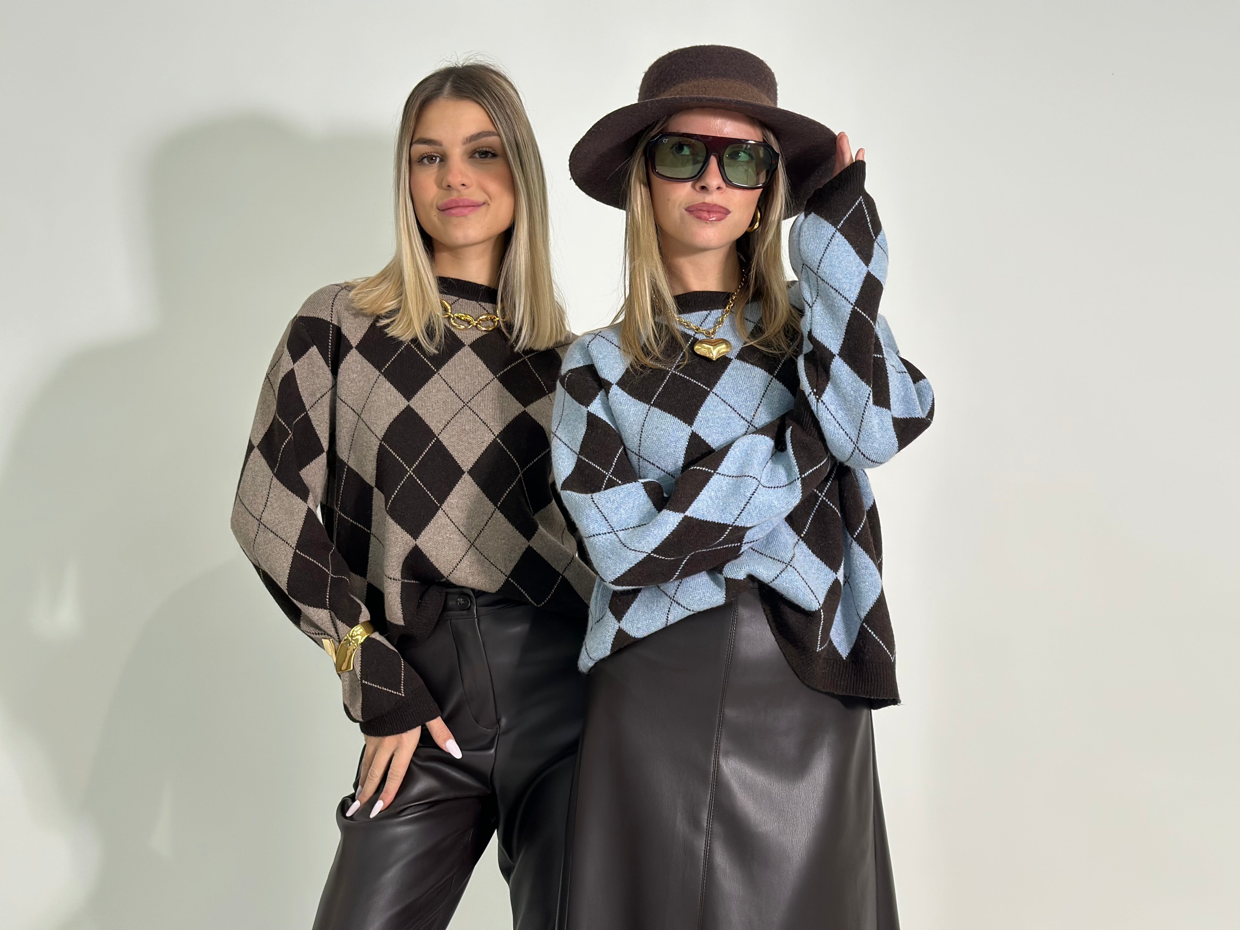 Maglia rombi 25136 MORO