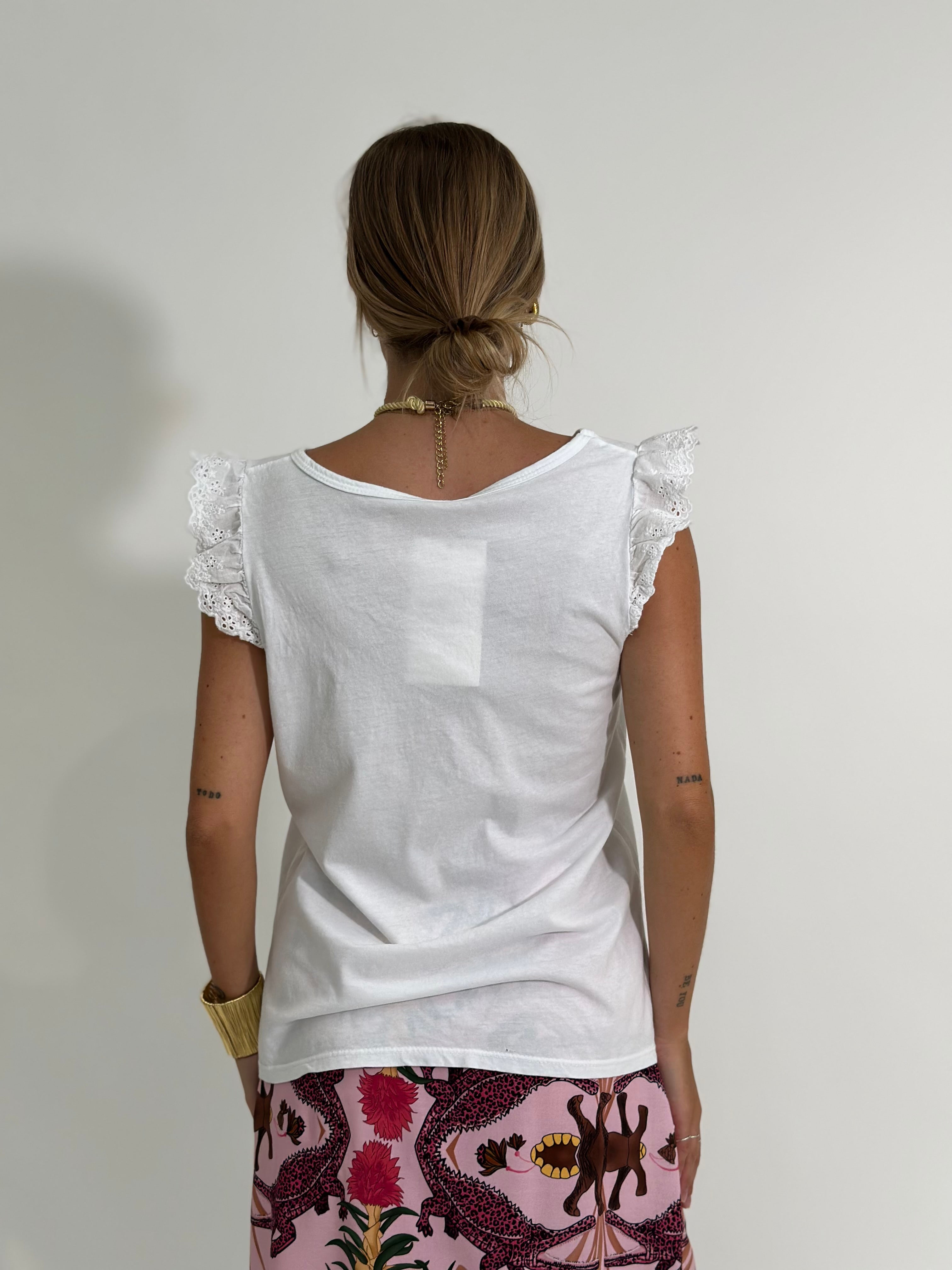 Maglia sangallo volant 7427