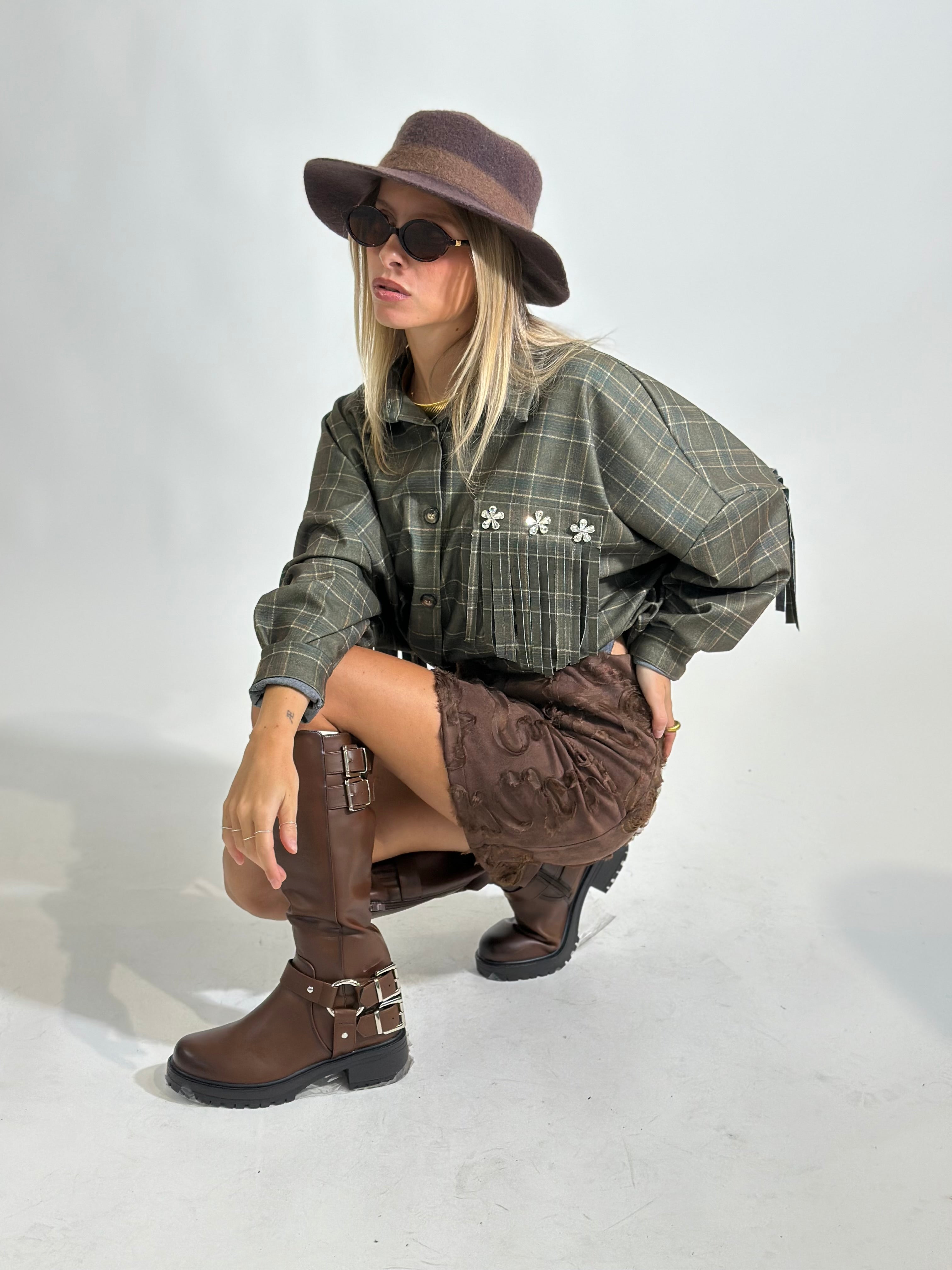 Camicia madras 7814 VERDE