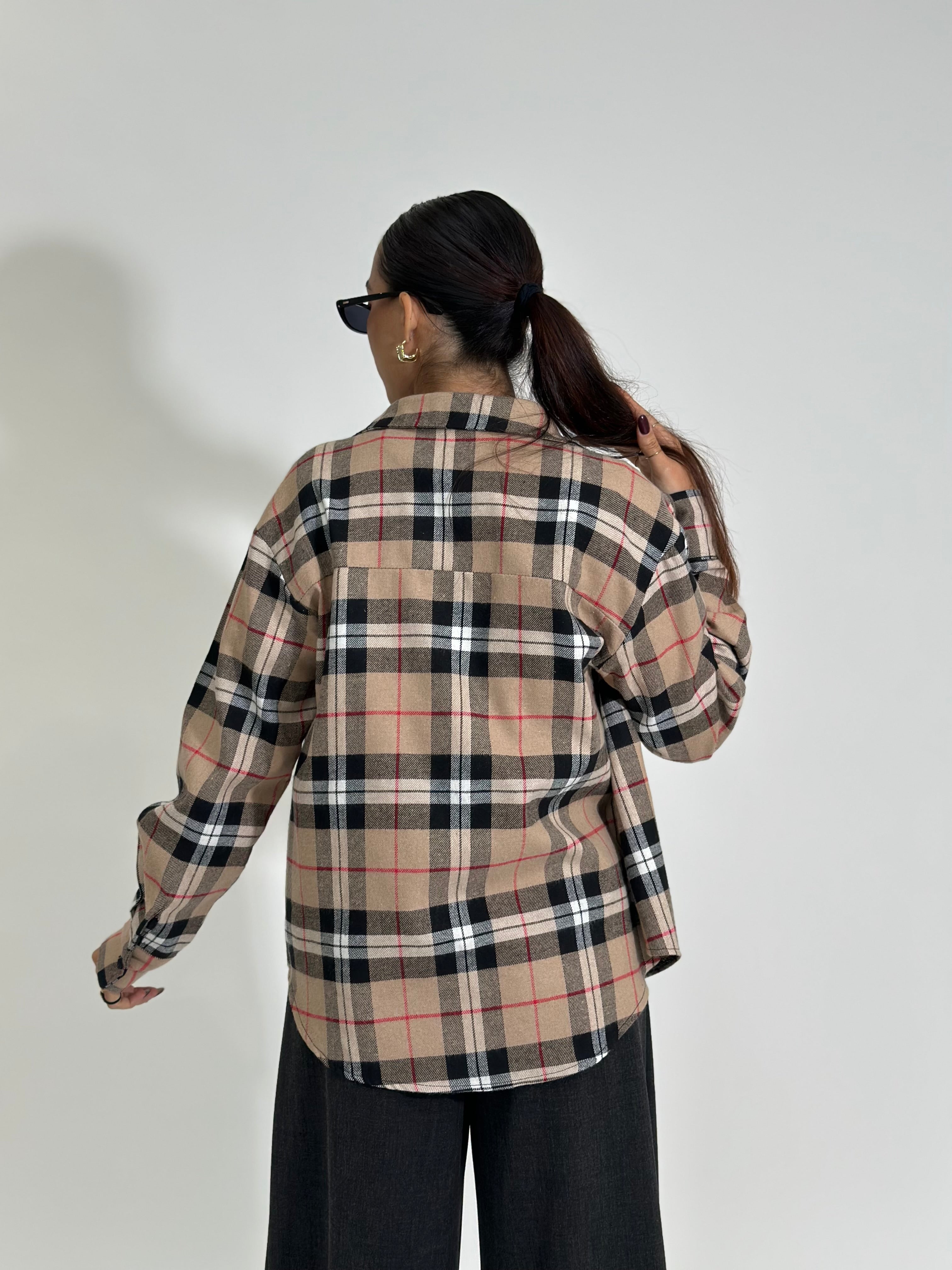 Camicia madras 2735 BEIGE