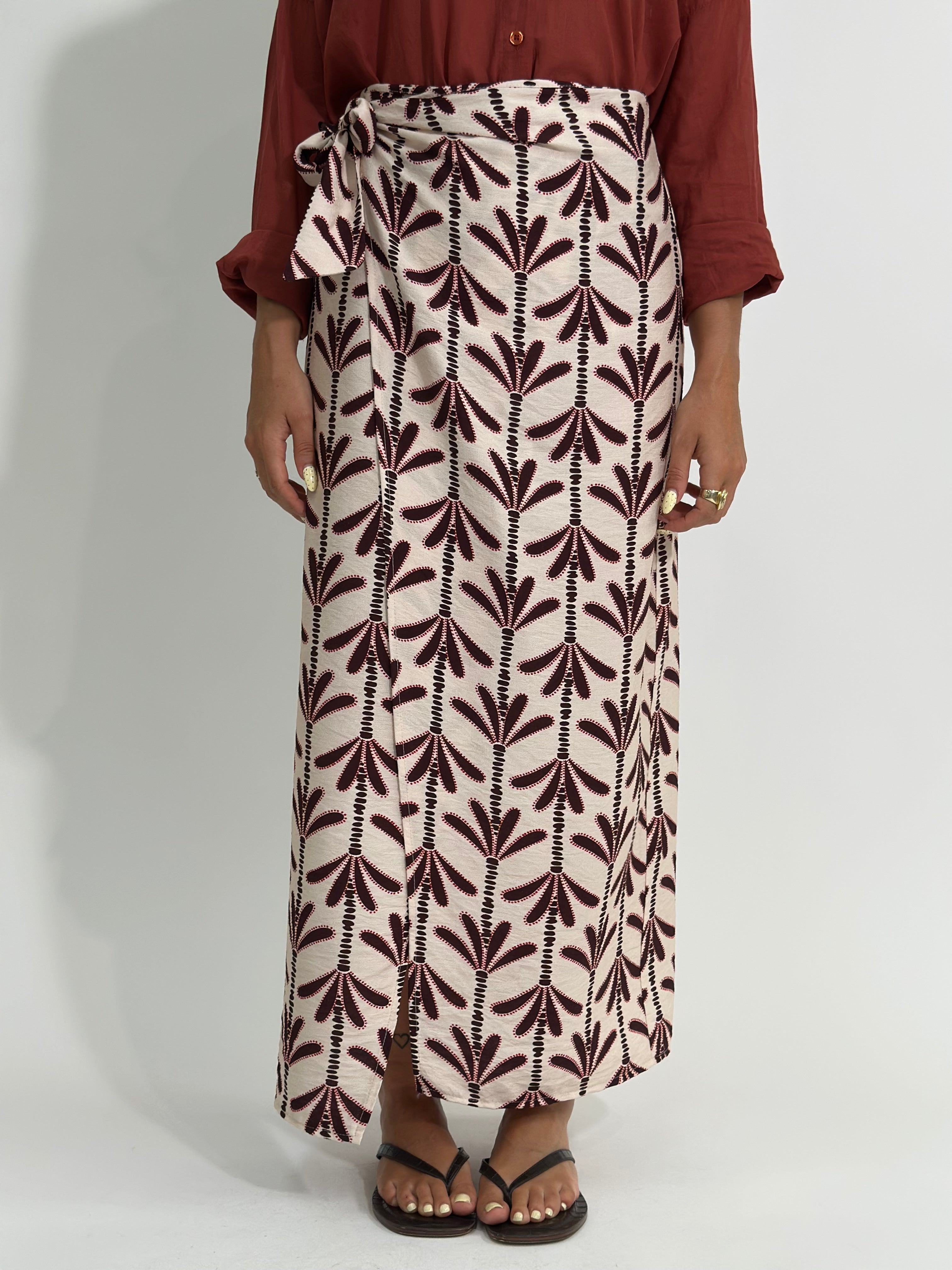 Gonna pareo sara 8097 BURGUNDY