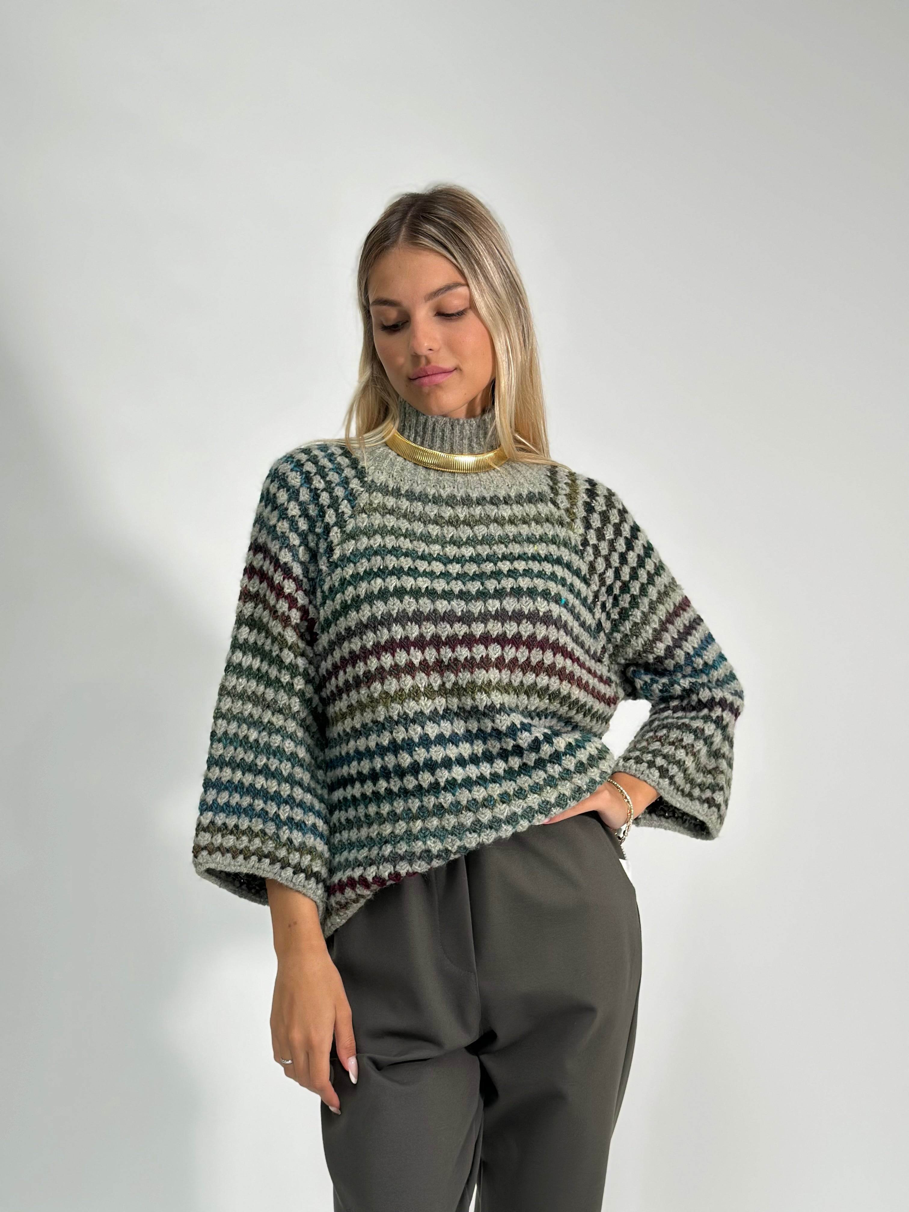 Maglia jacquard 25453