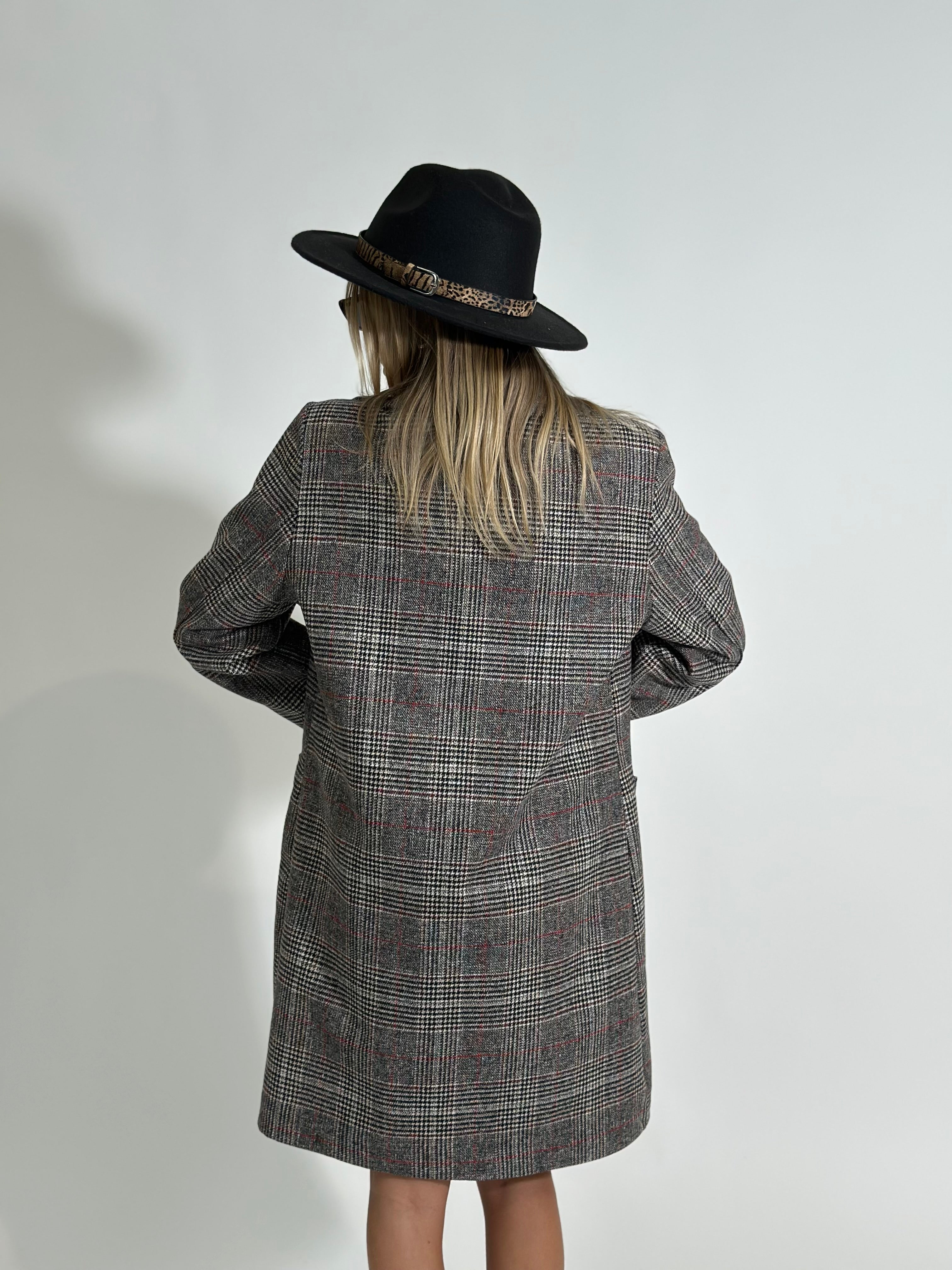 Cappottino check 23701 GRIGIO
