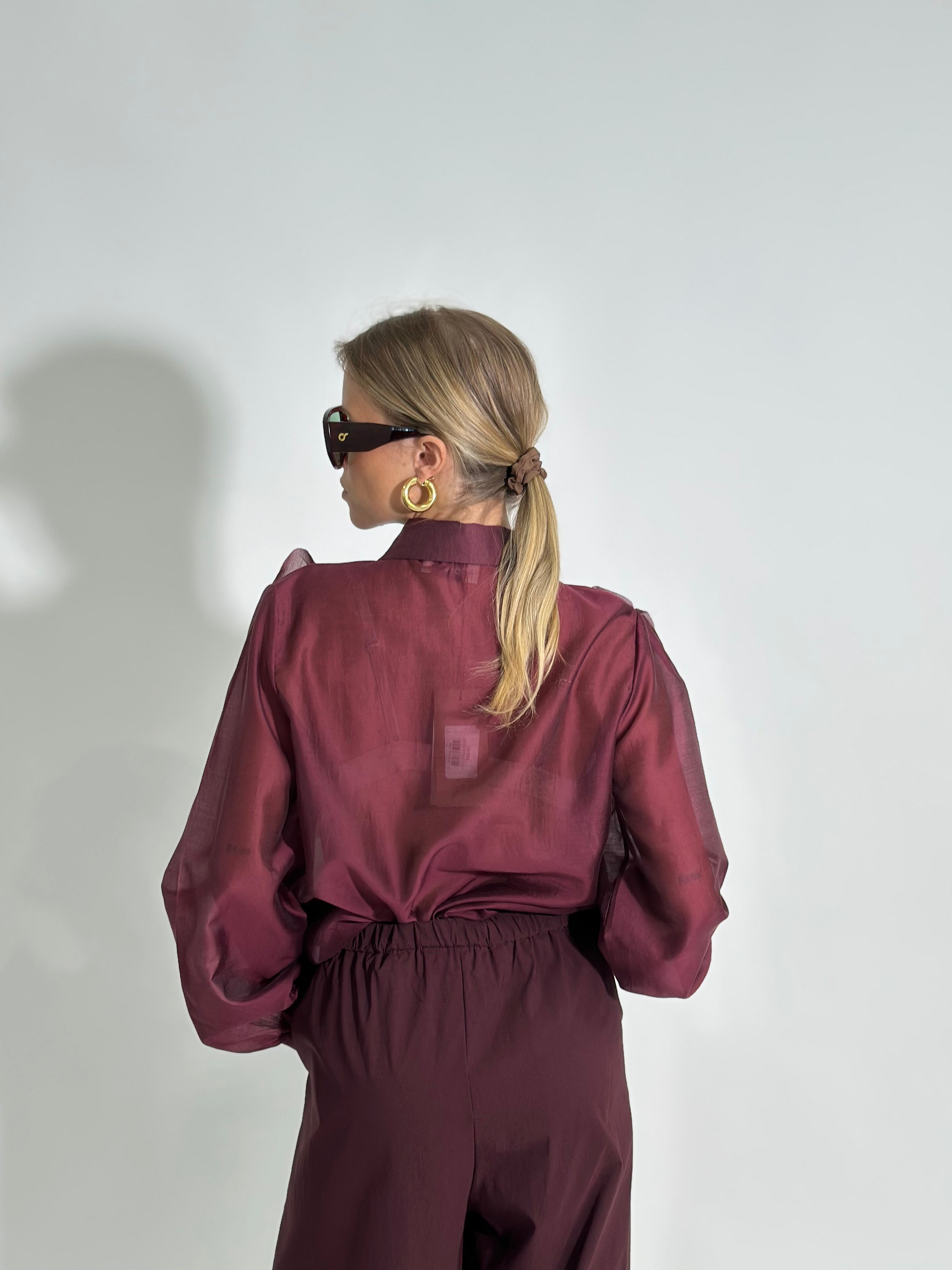 Camicia volant 27704 BORDO'