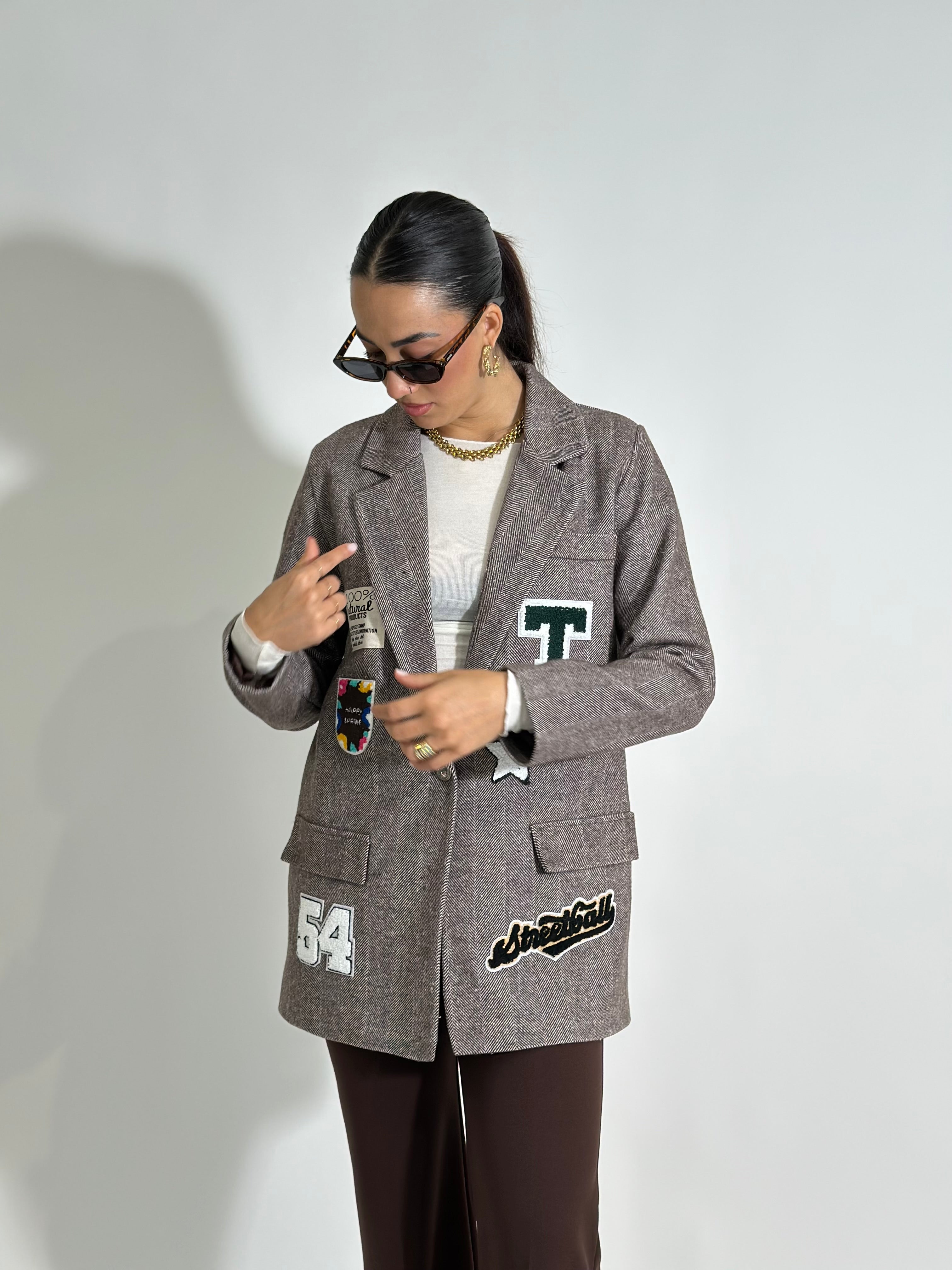 Giacca Patch A7933 MORO
