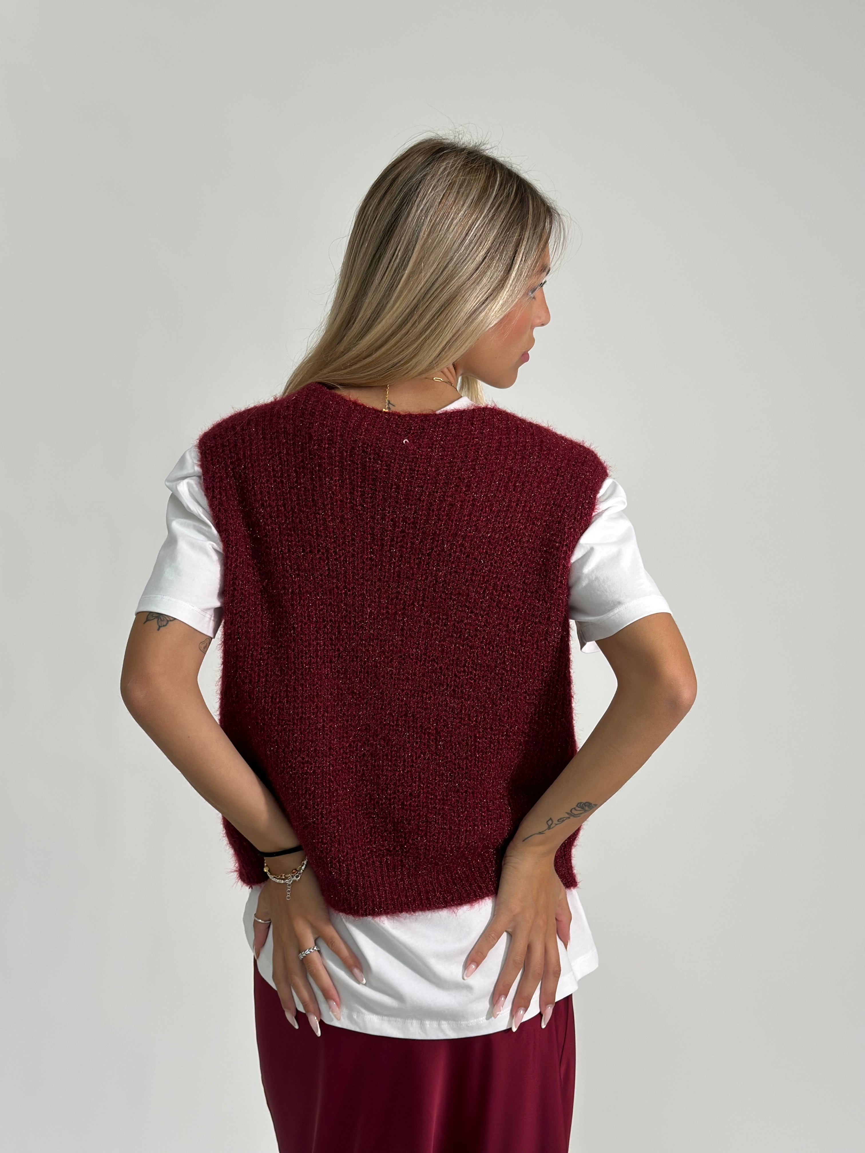 Gilet 8889 BURGUNDY