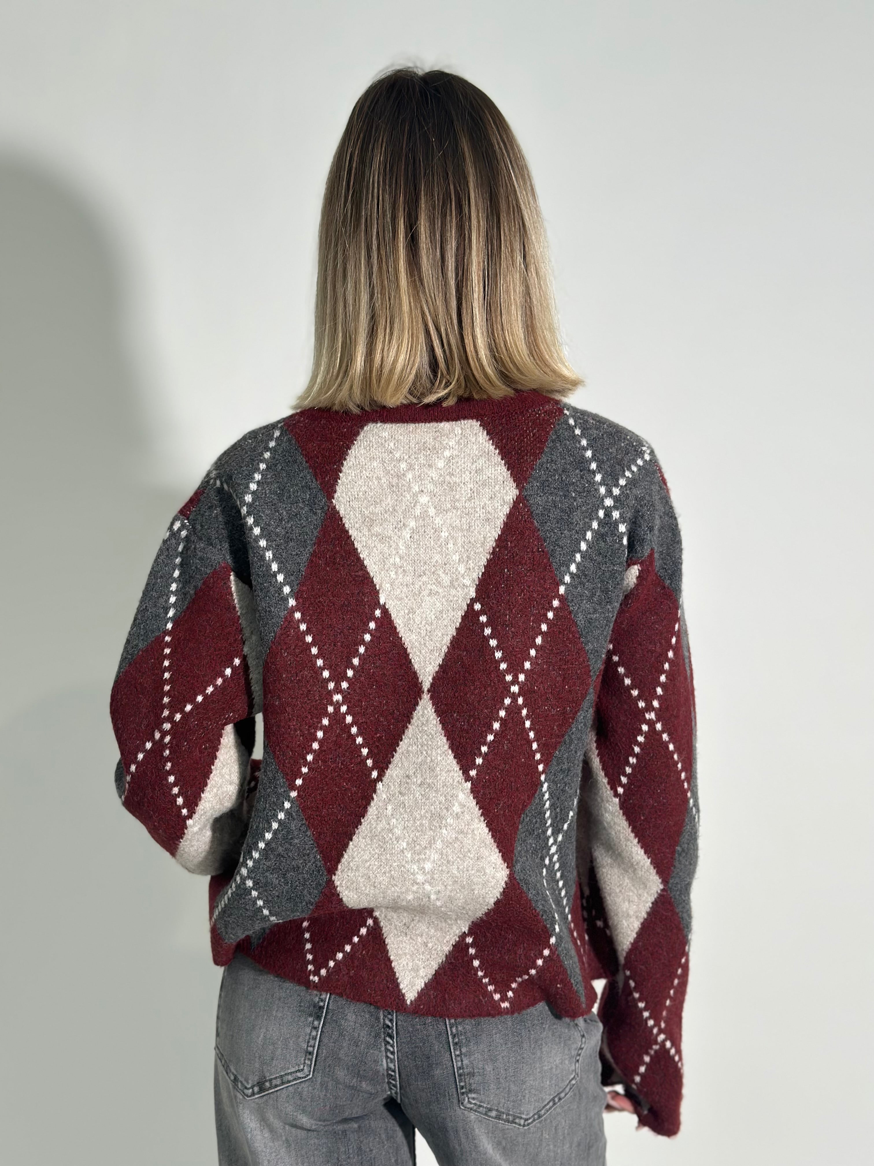 Maglia bottoni rombi 2597