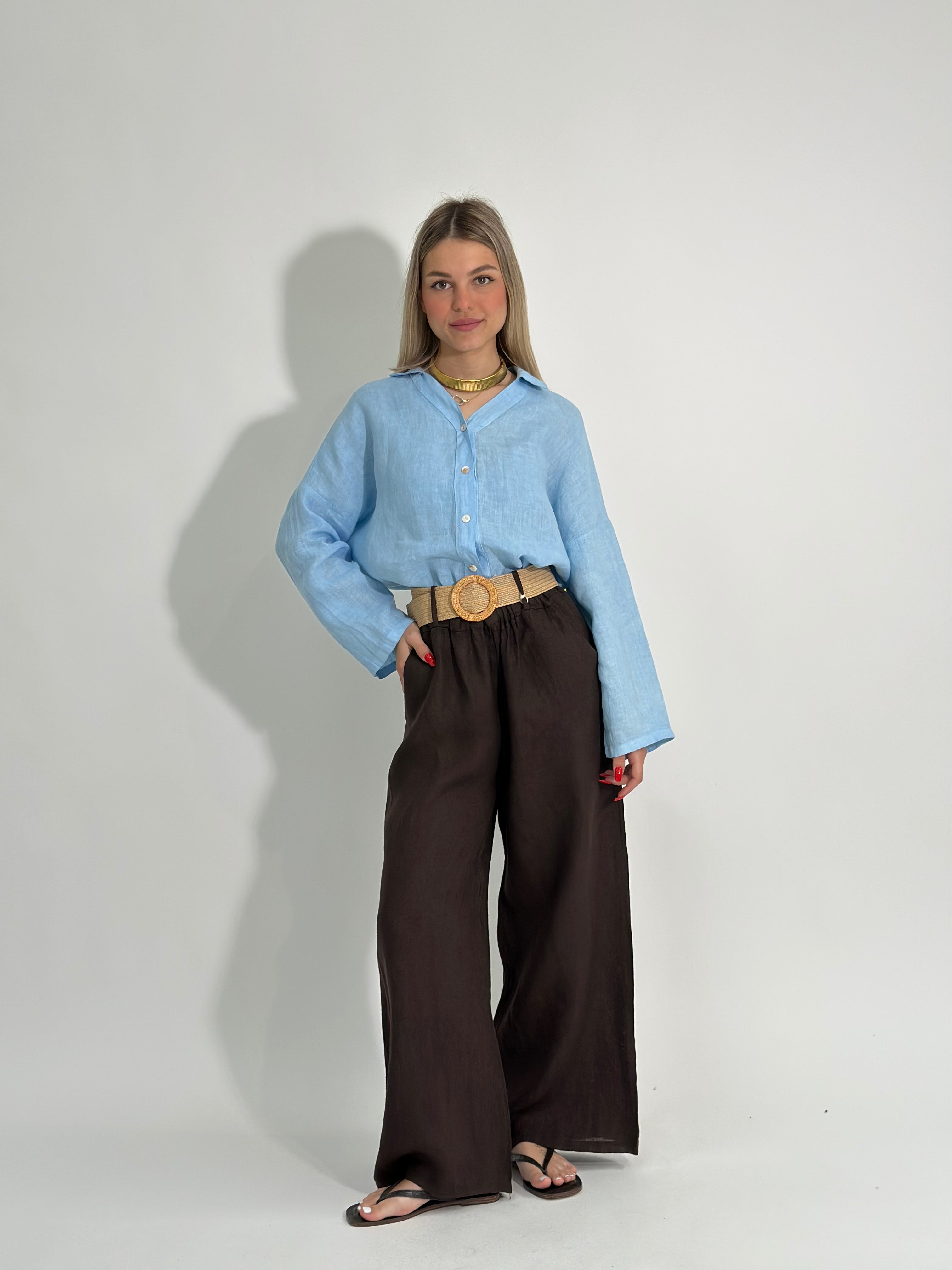 Camicia lino over 89303
