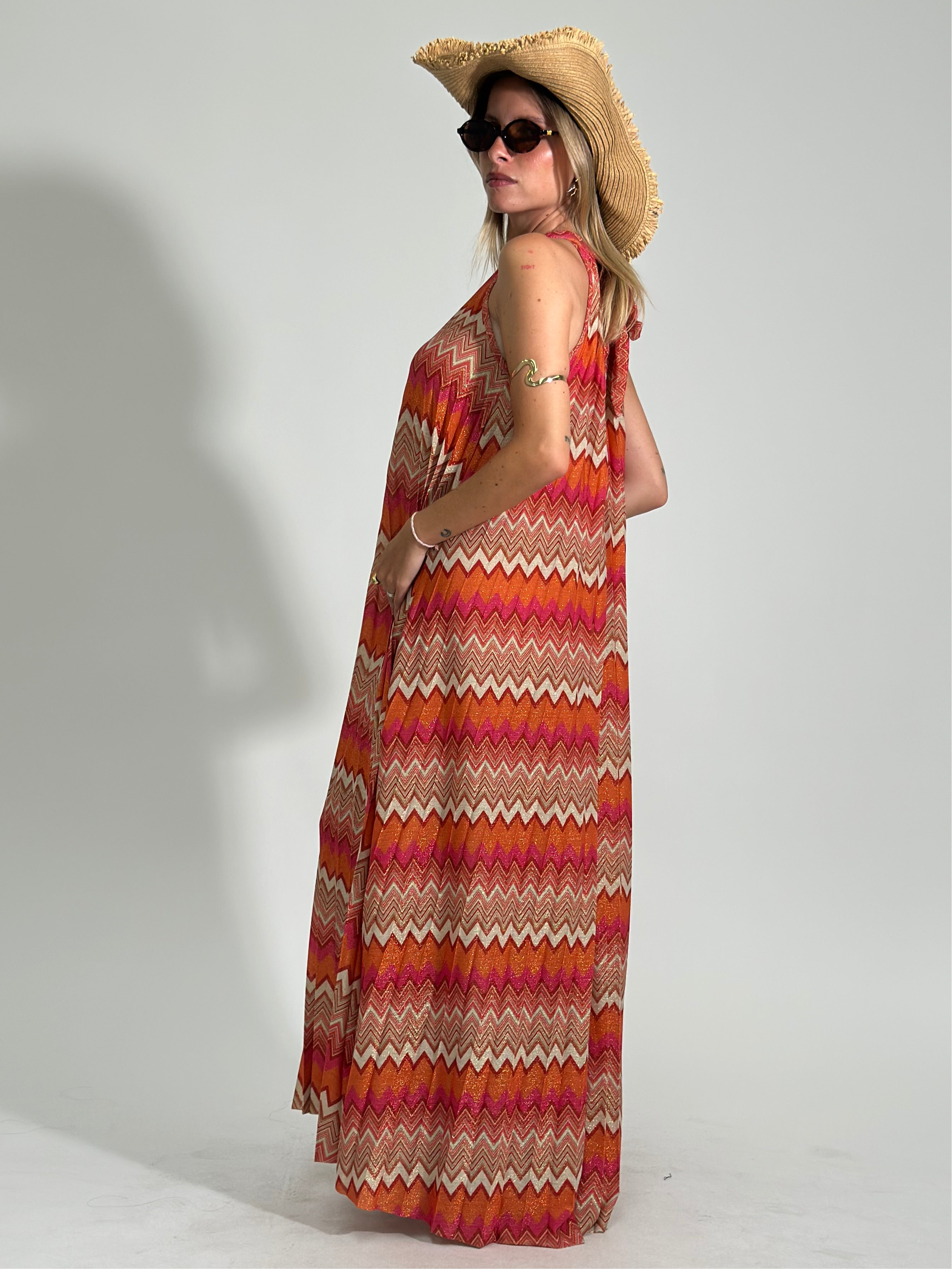 Abito lurex 1372 ARANCIO