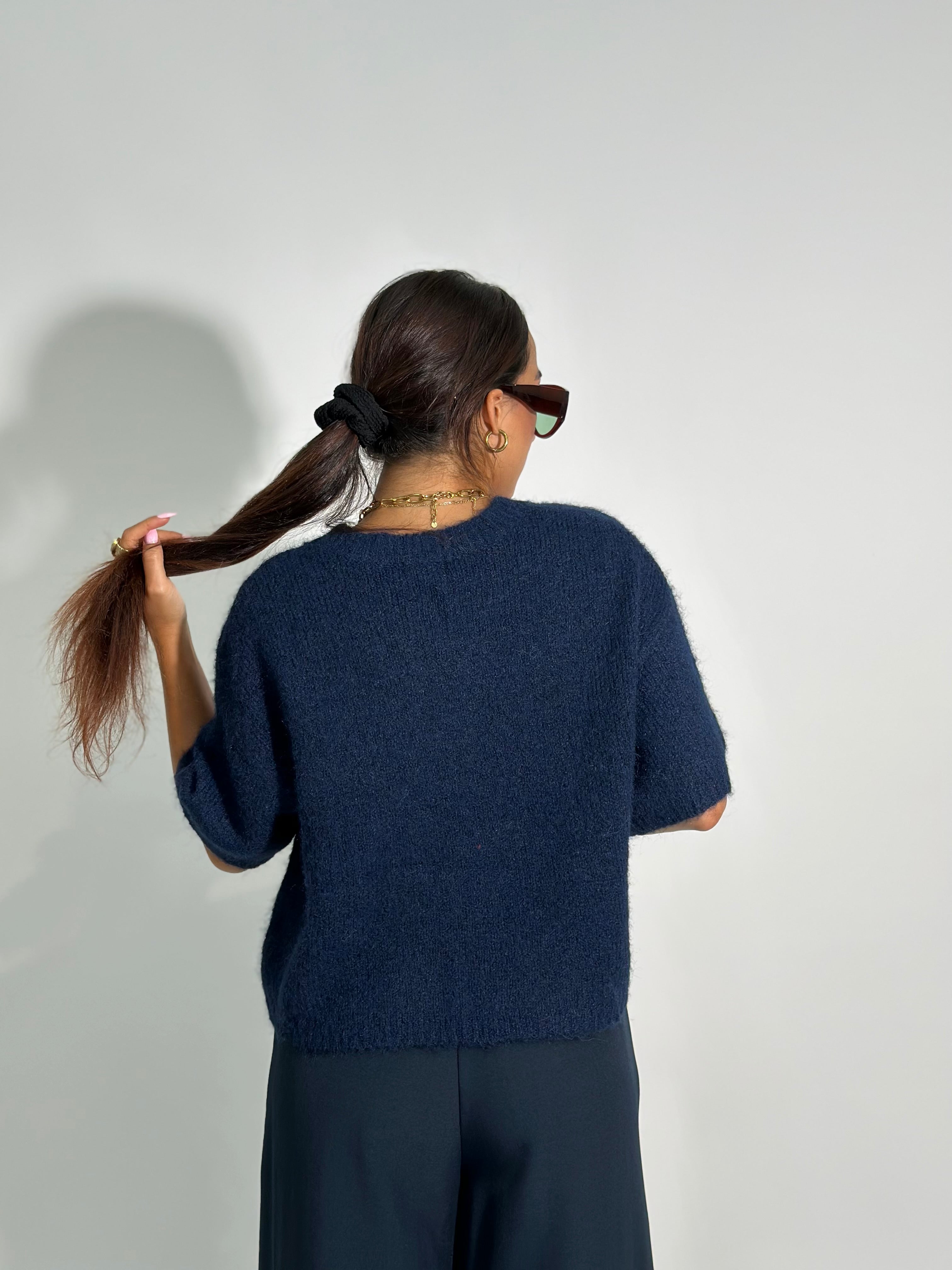 Maglia mohair 28168 BLU