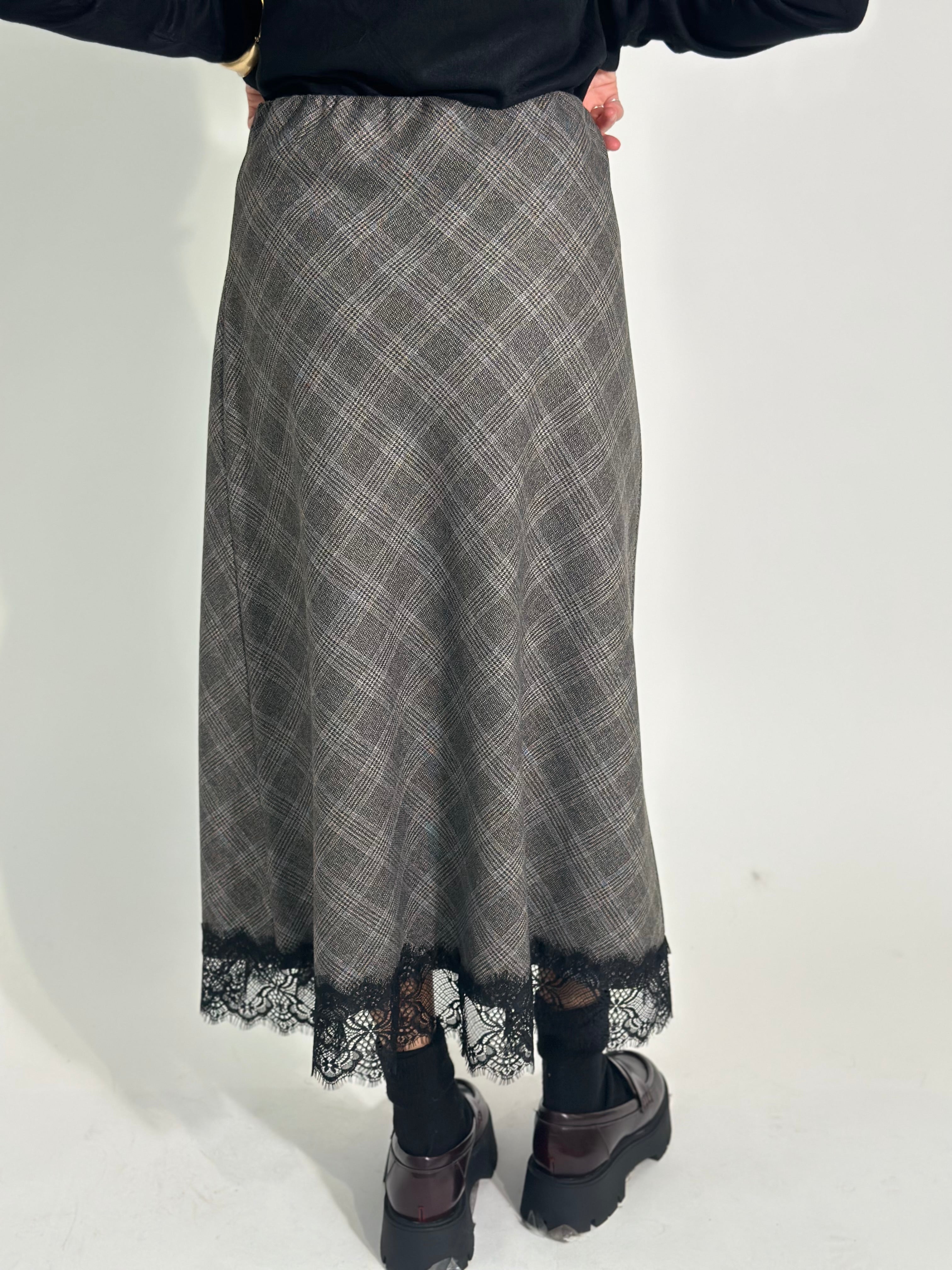 Gonna tartan pizzo 4759