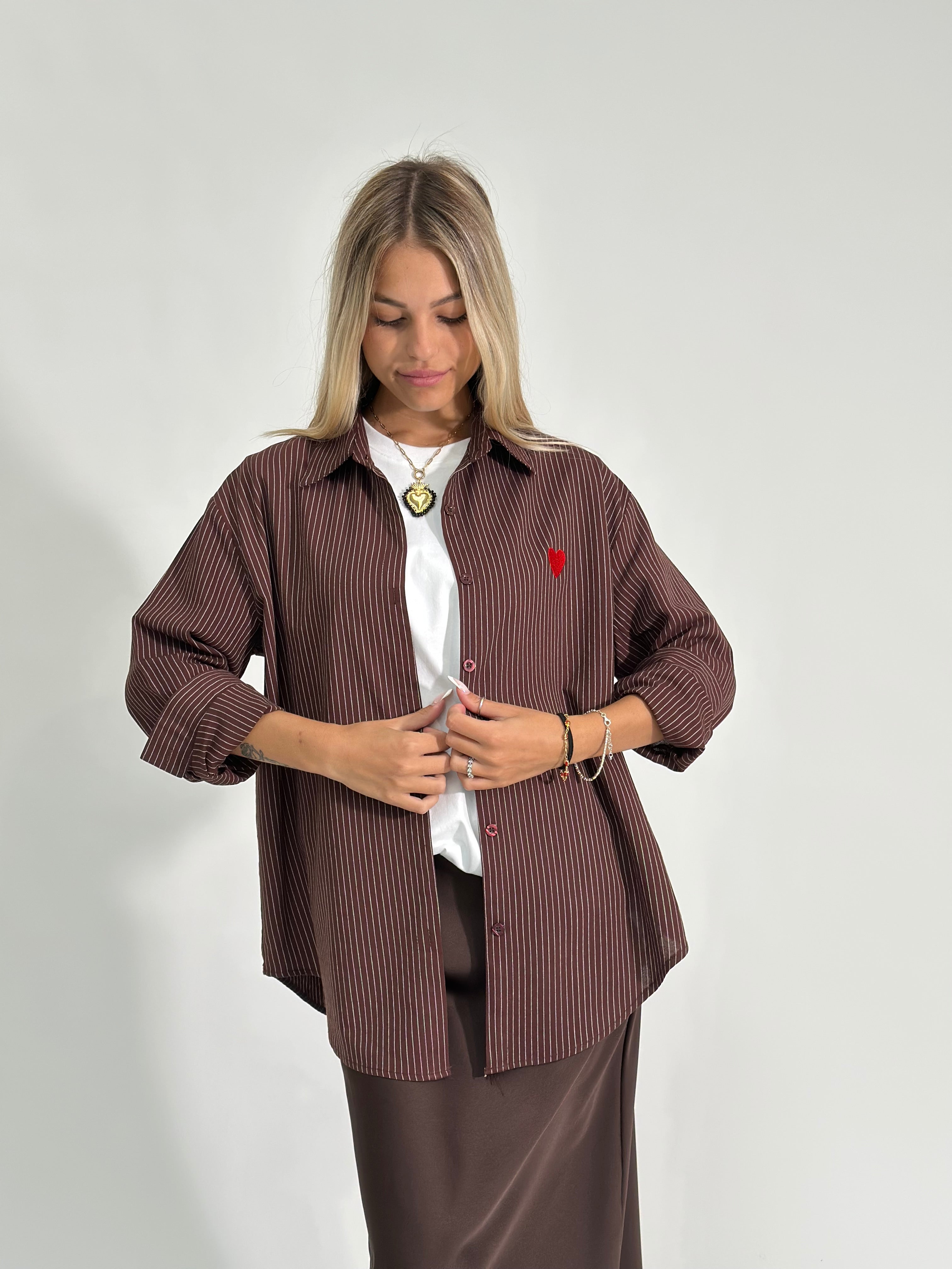 Camicia cuore 2485 MORO