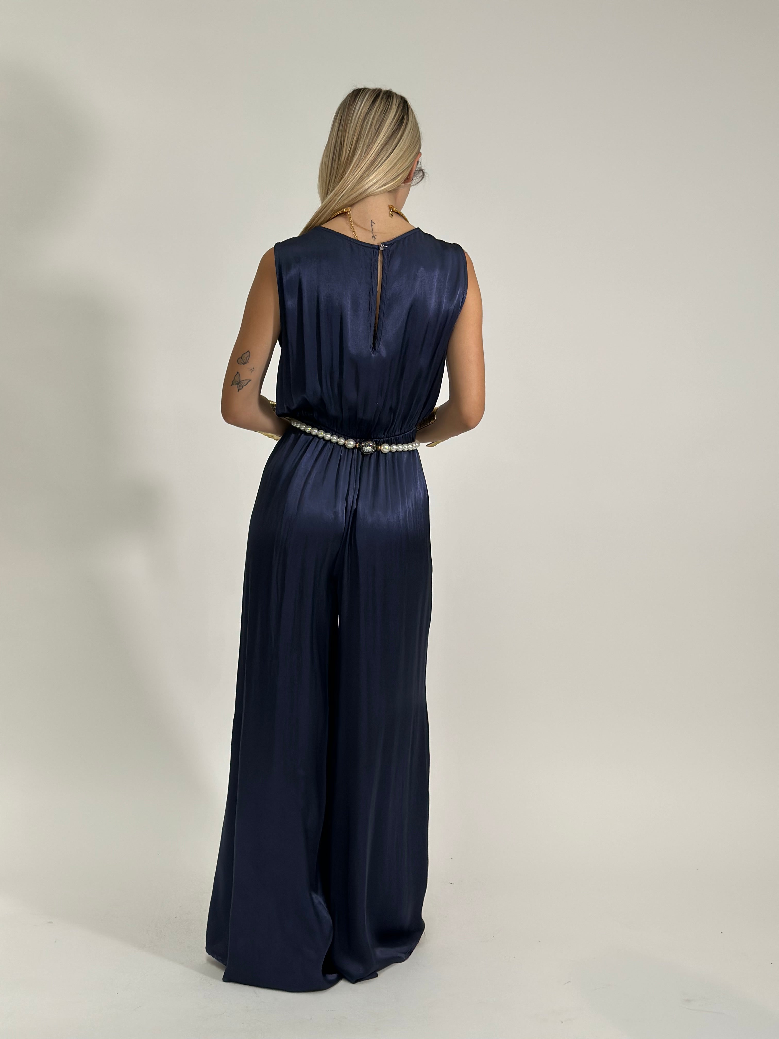 Tuta satin 6508 BLU