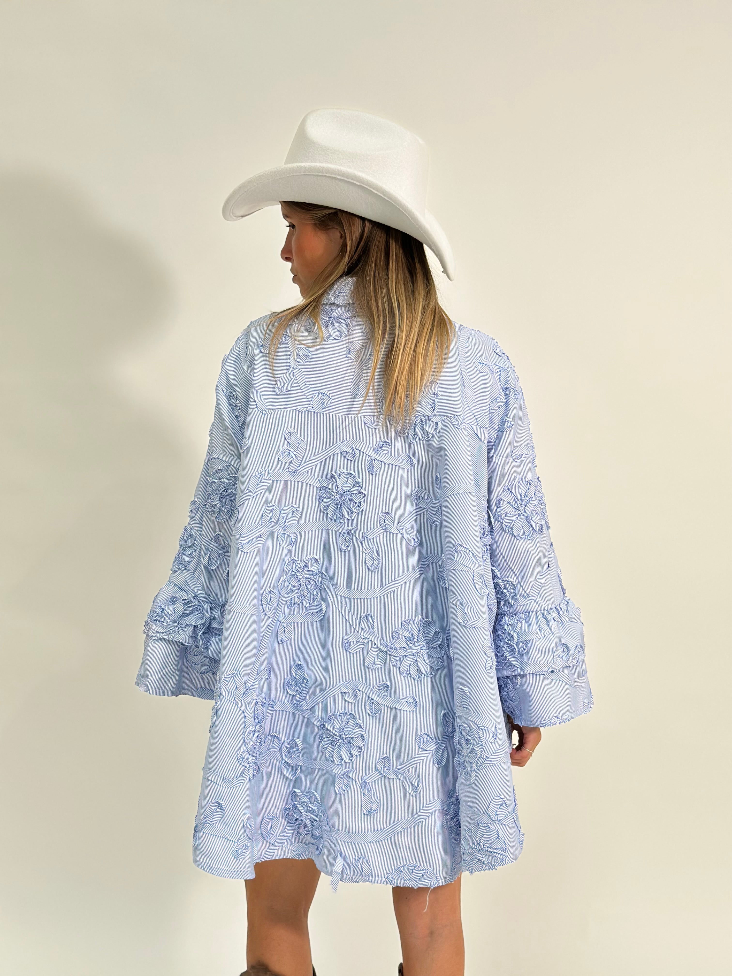 Camicia maxi ricamo 2417