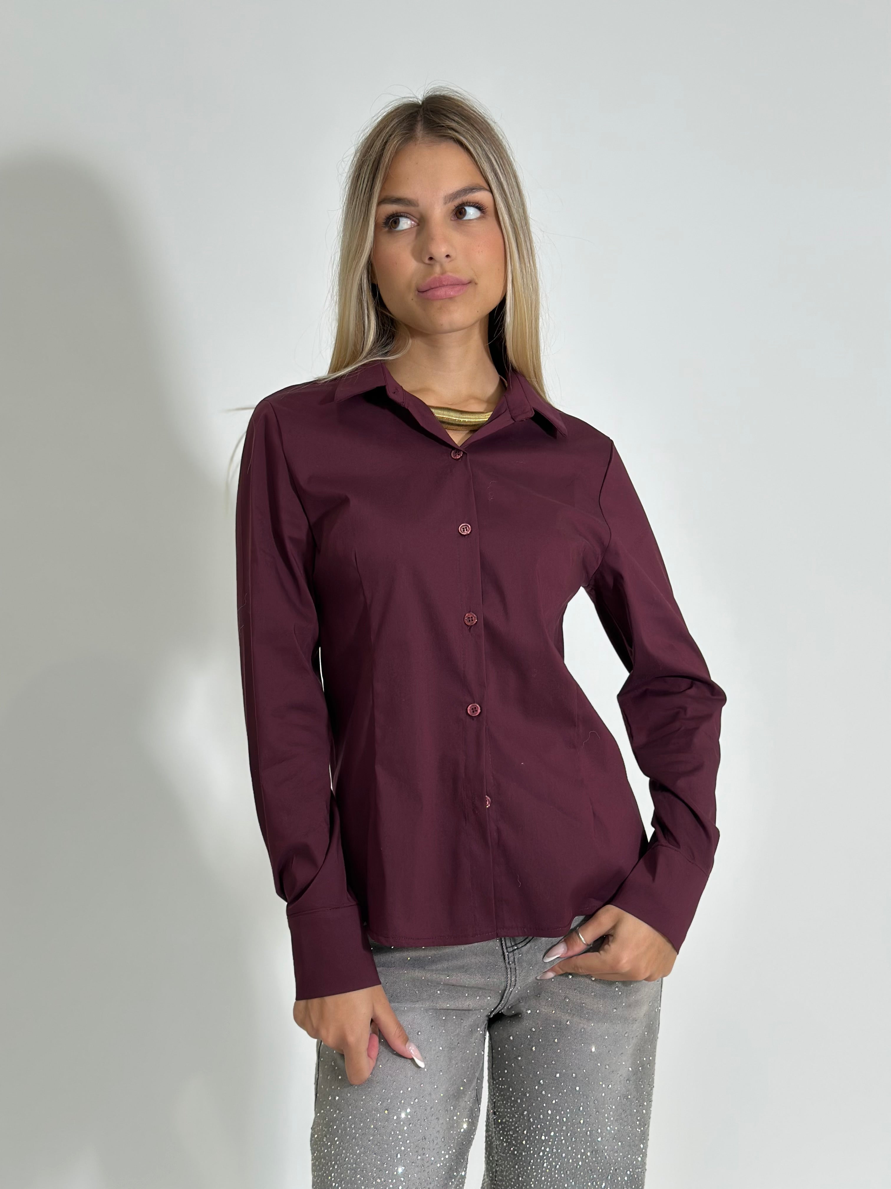 Camicia 6036 BURGUNDY