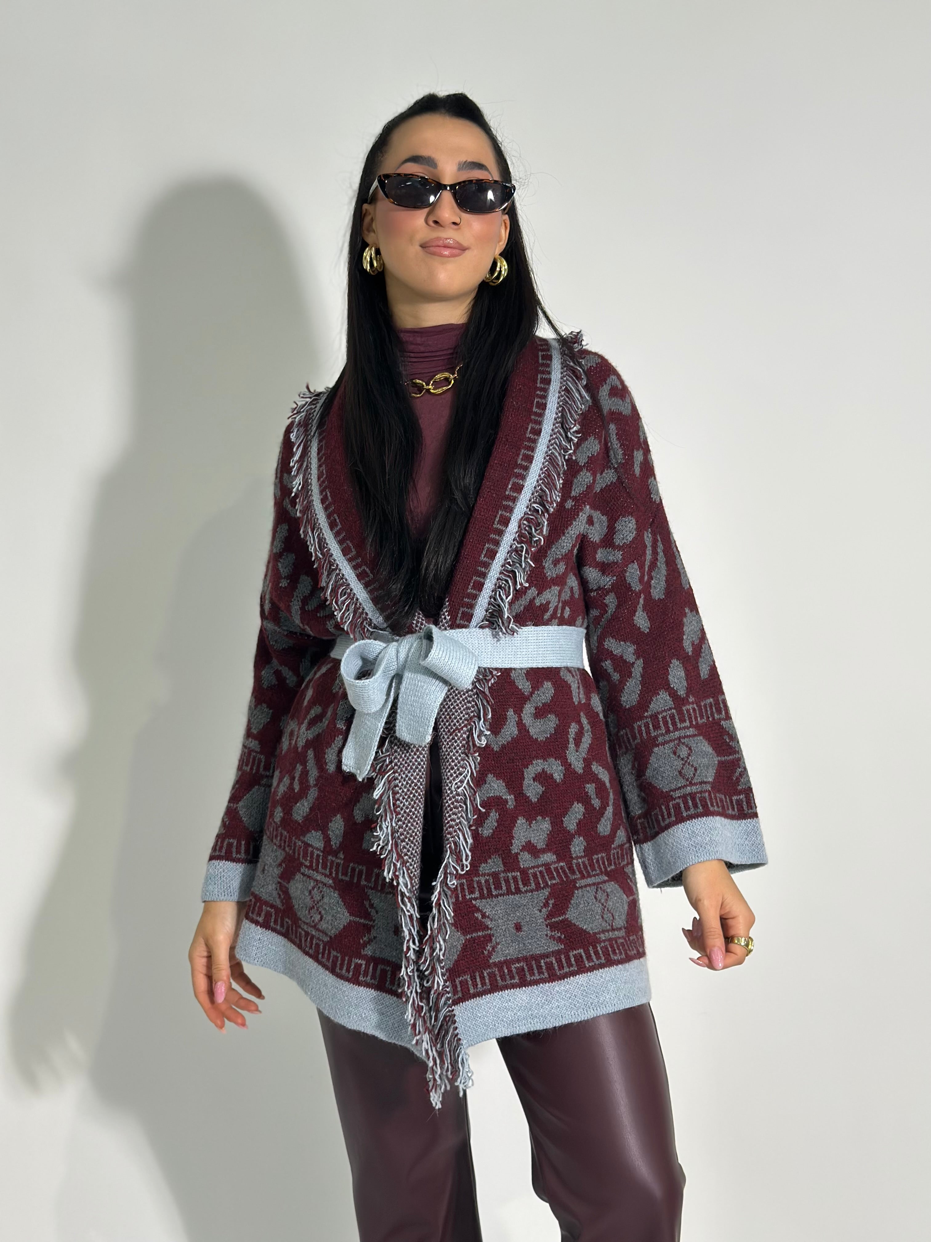 Cardigan frange 1043