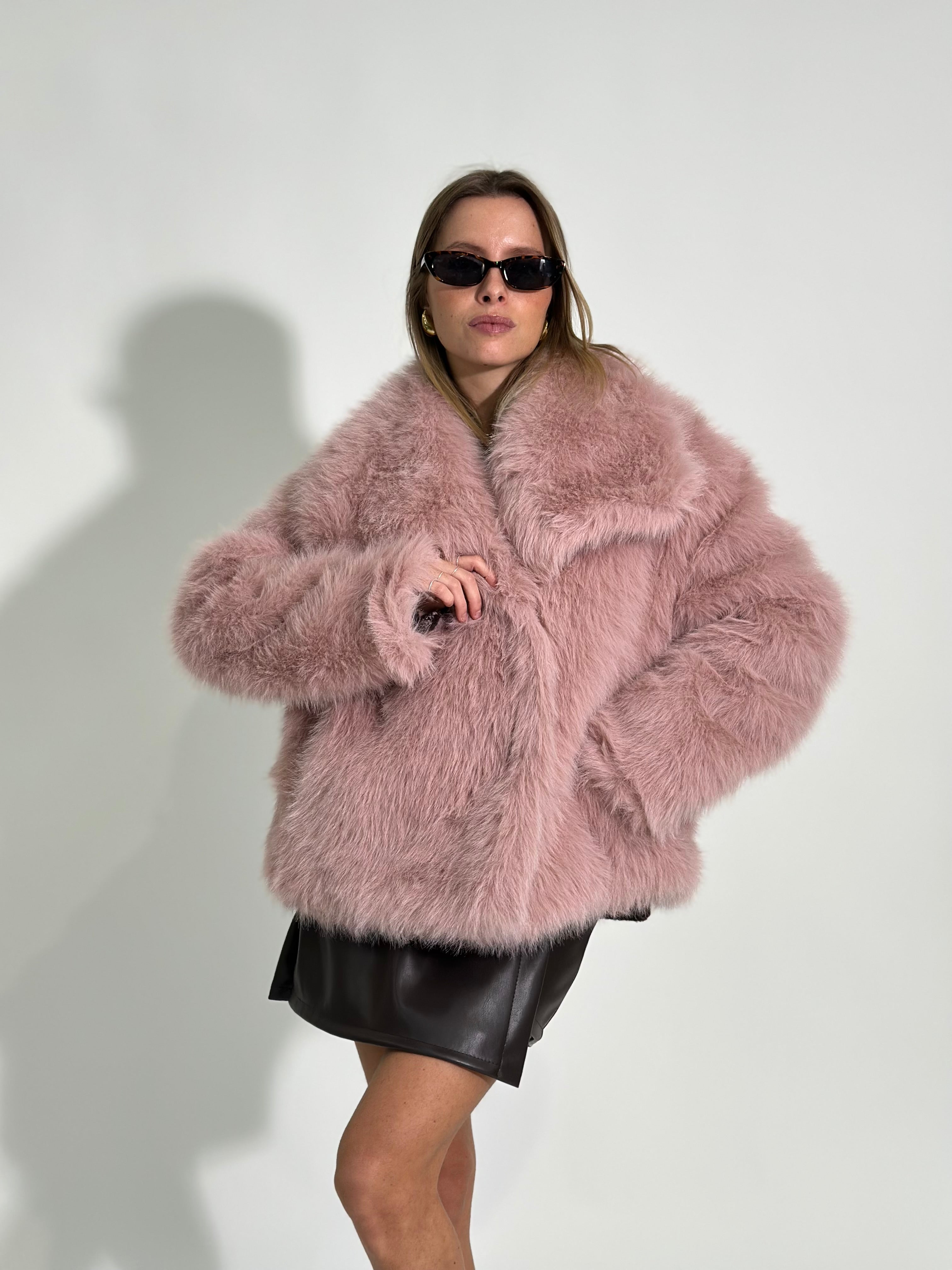 Pelliccia Y0238 ROSA