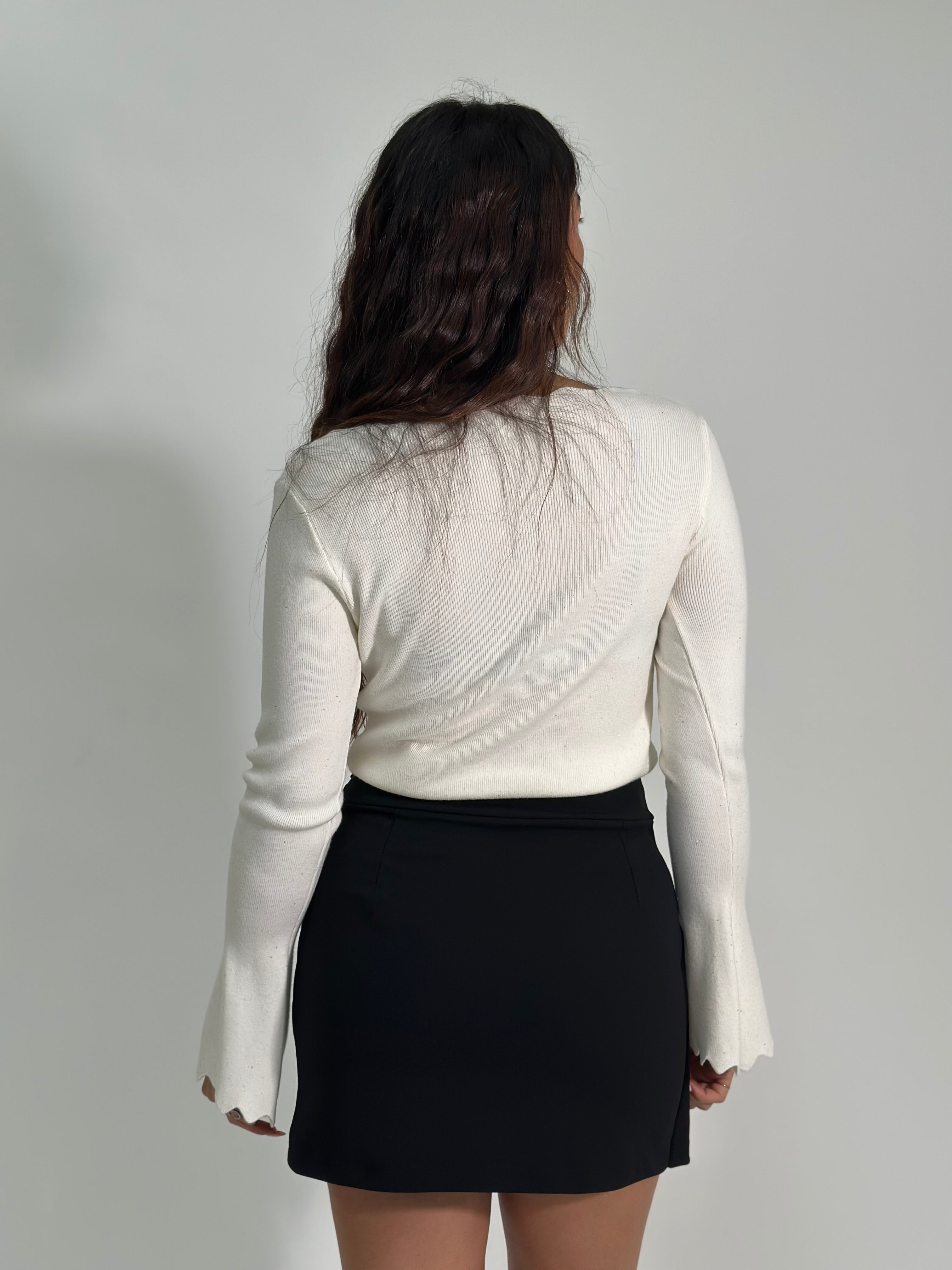 Maglia smerlo NZ5513 PANNA