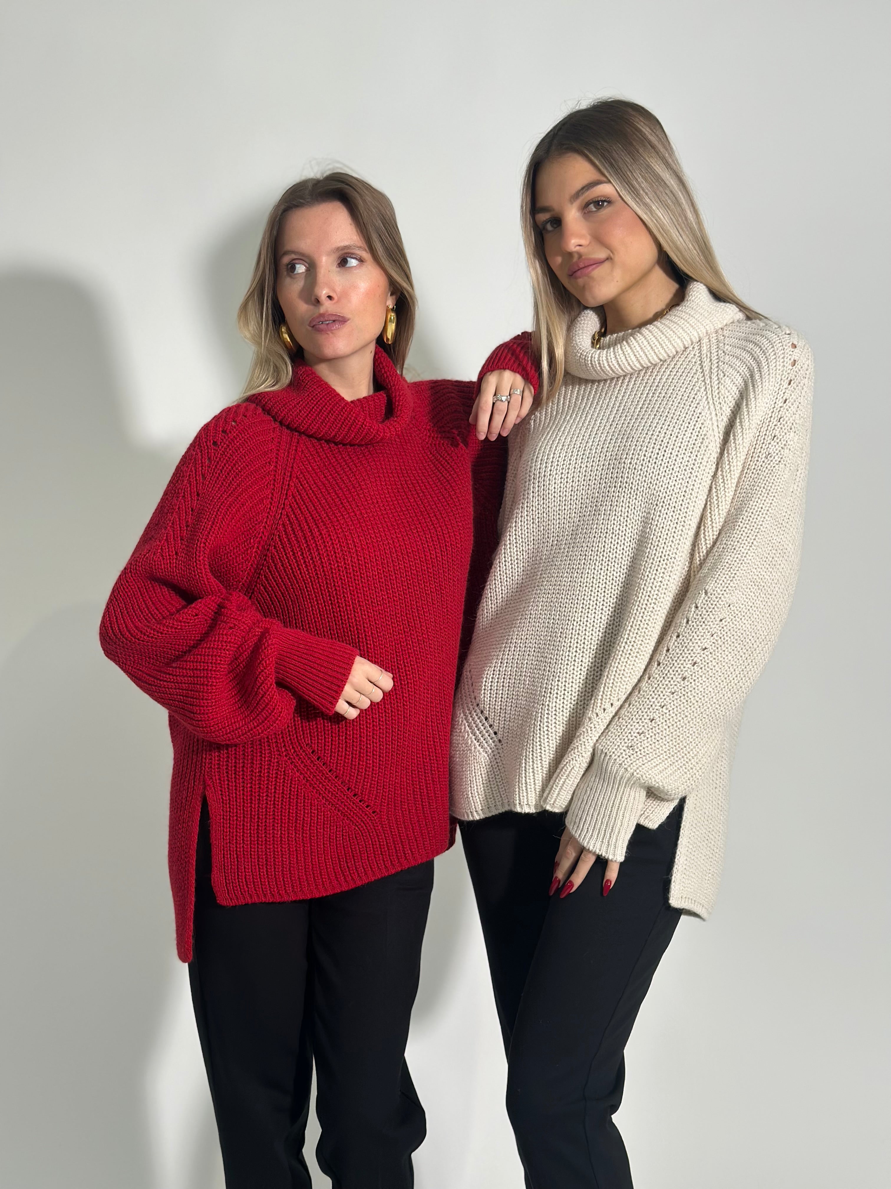 Maglia coste inglese 10343 PANNA