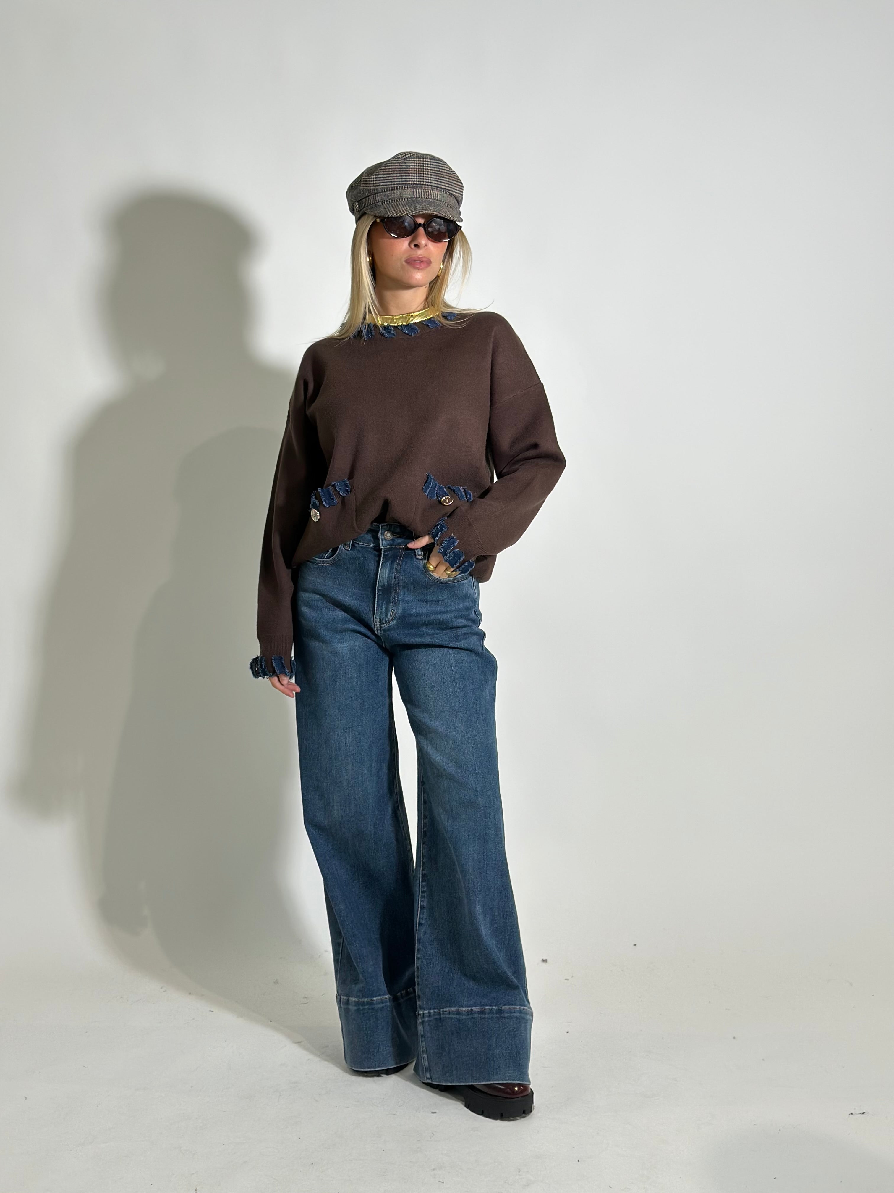 Jeans risvolto P281-1