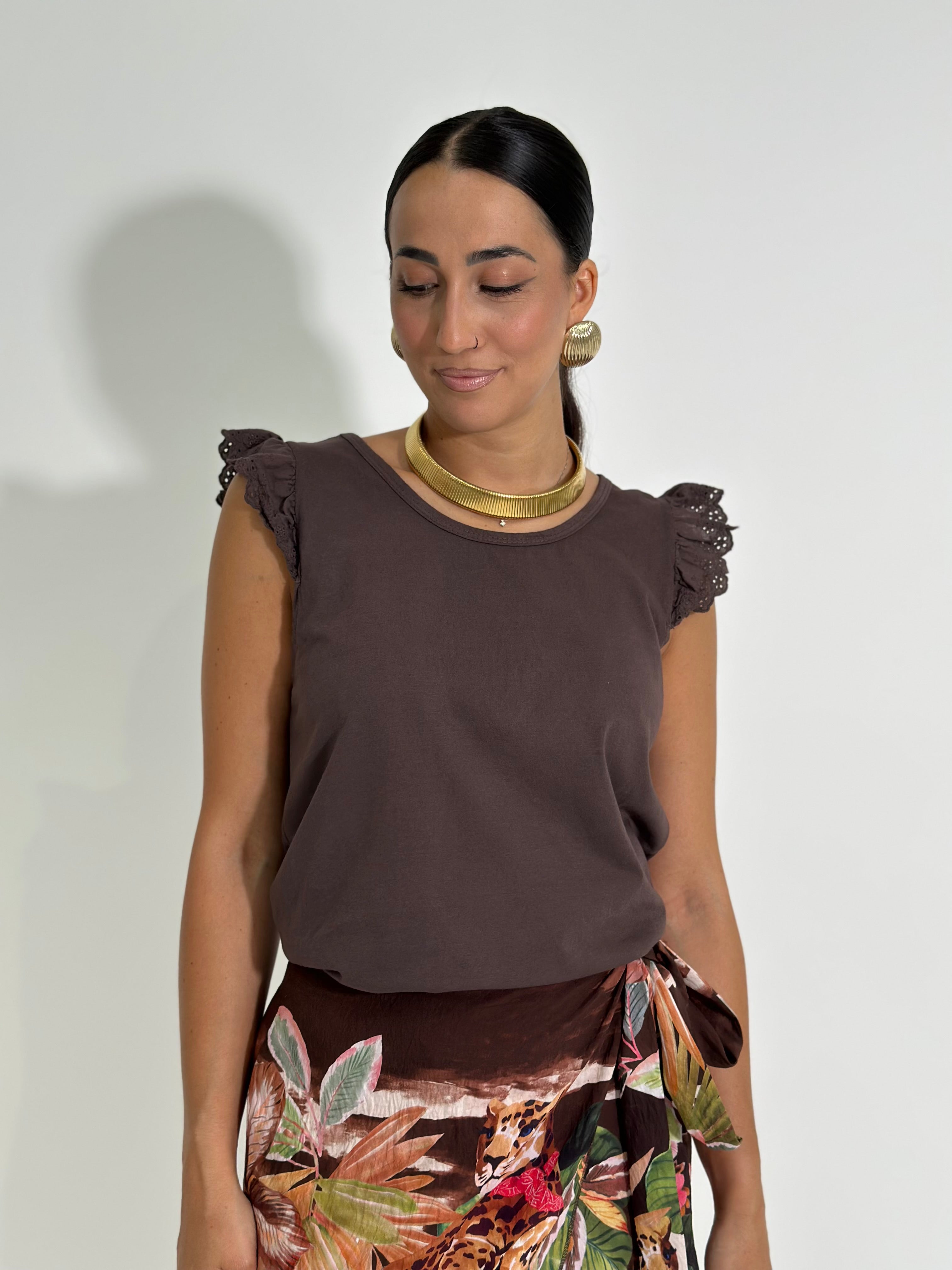 Maglia sangallo volant 7427