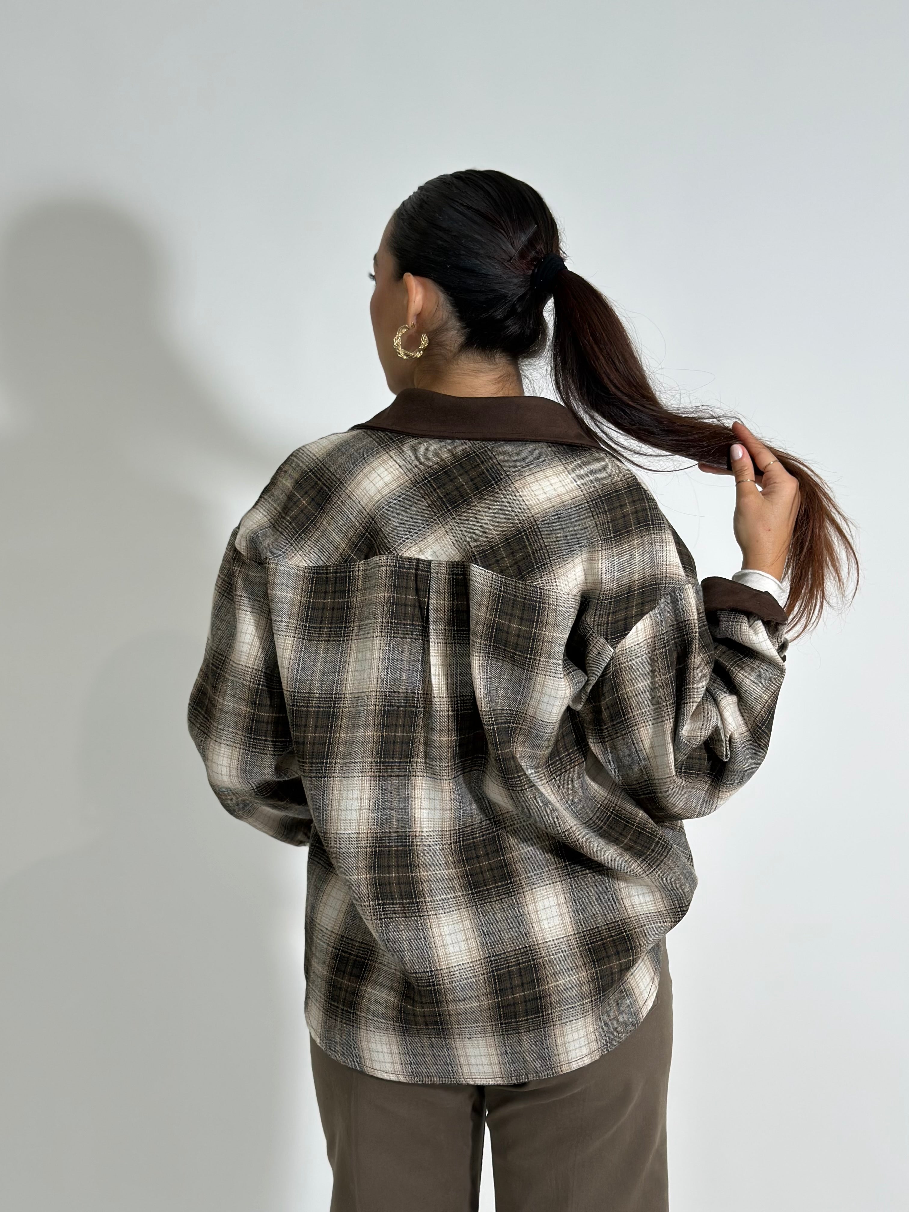 Camicia Check K909 MORO