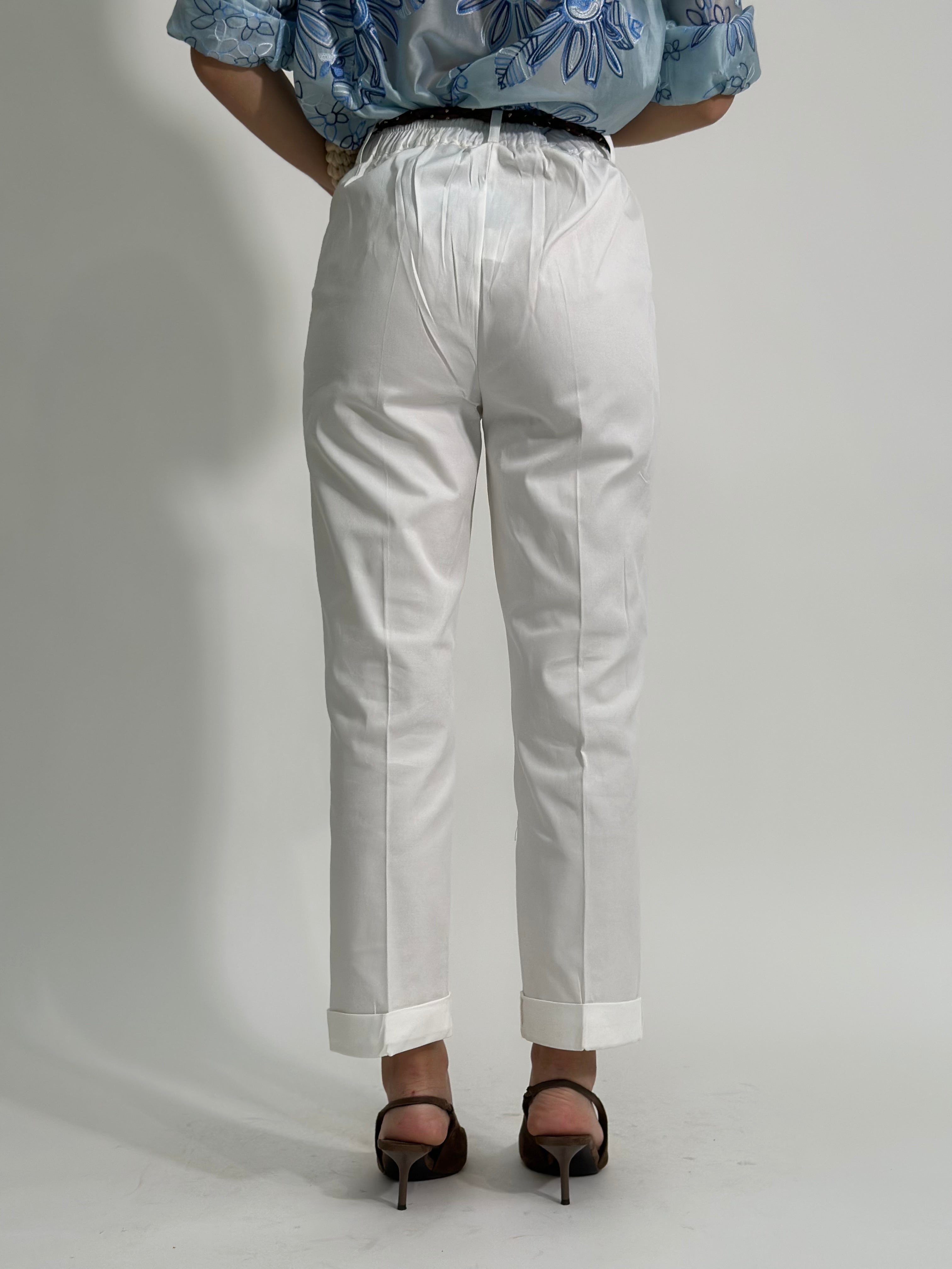 Pantalone sigaretta 83078 BIANCO