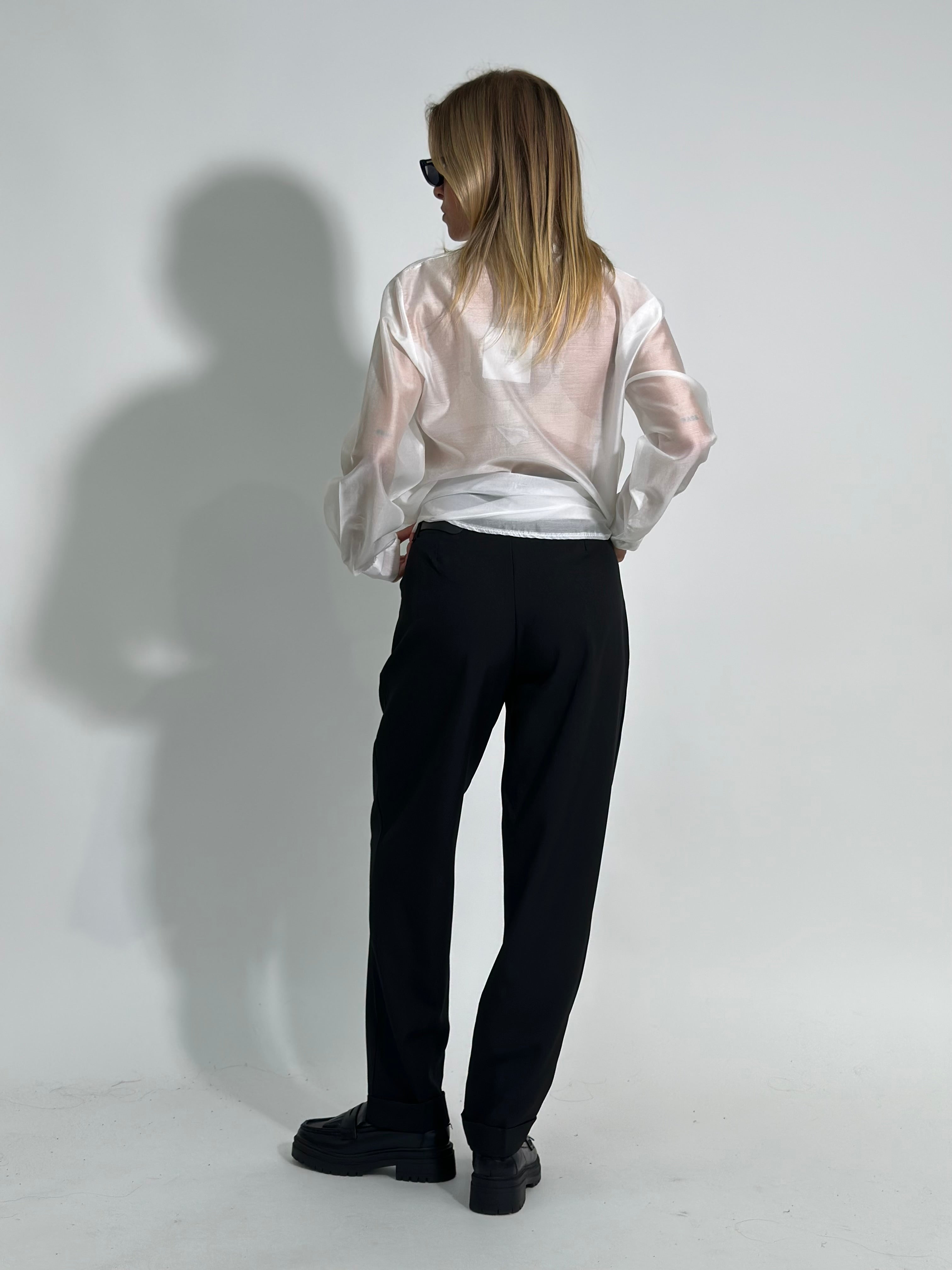 Pantalone cintura 18185 NERO