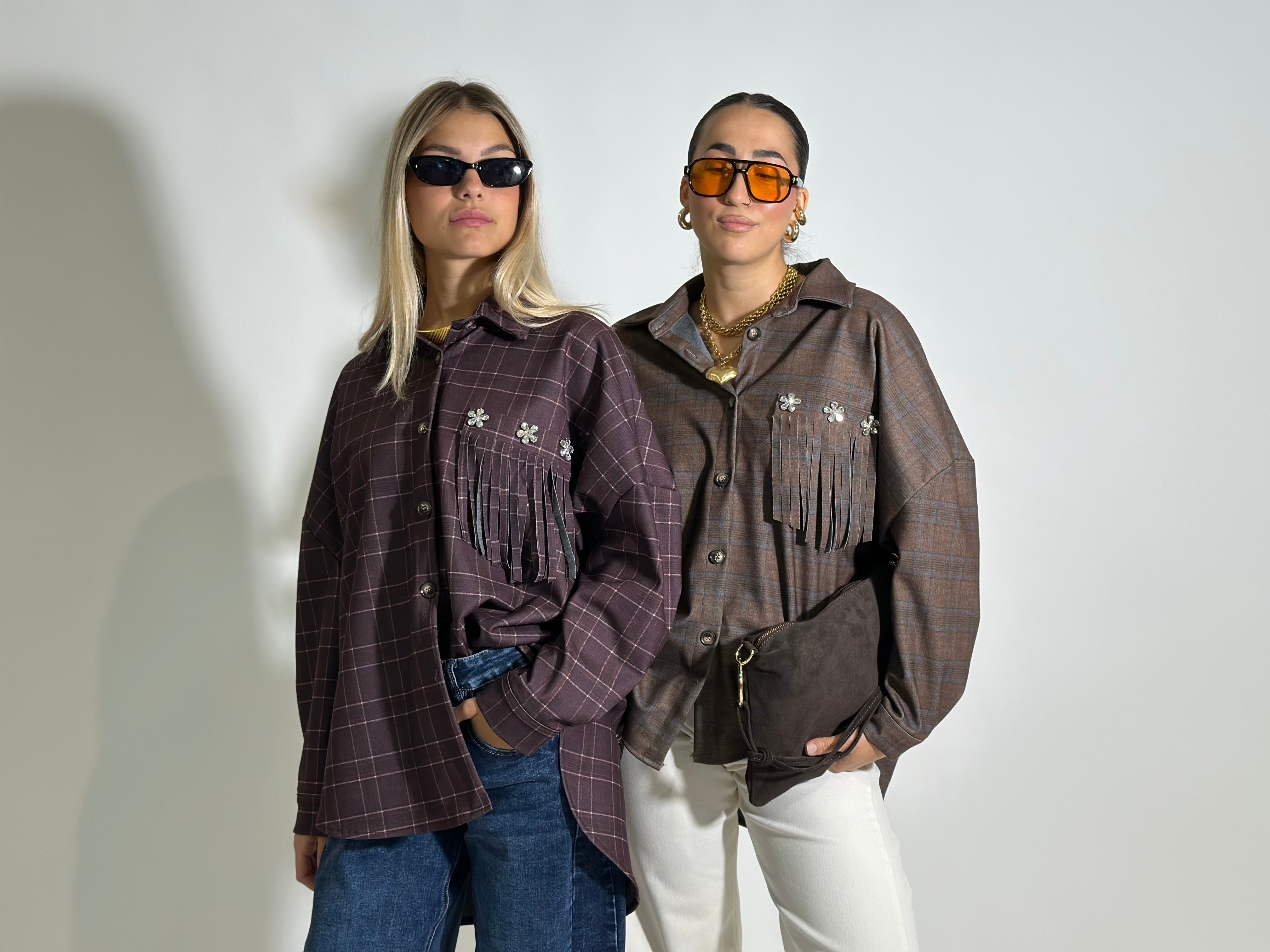 Camicia madras 7814 BURGUNDY