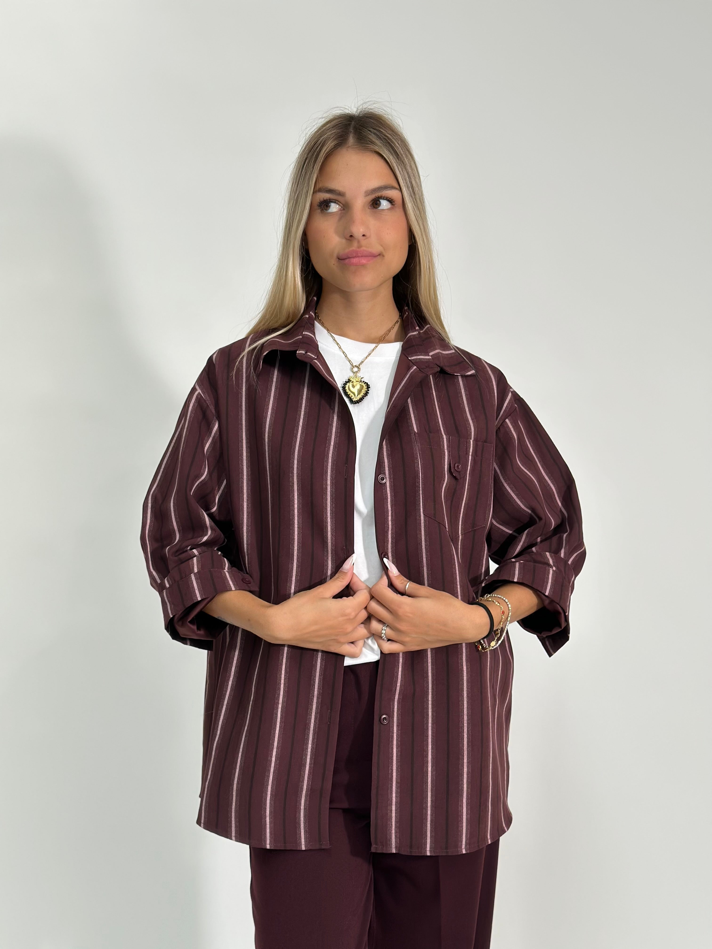 Camicia rigata 56007